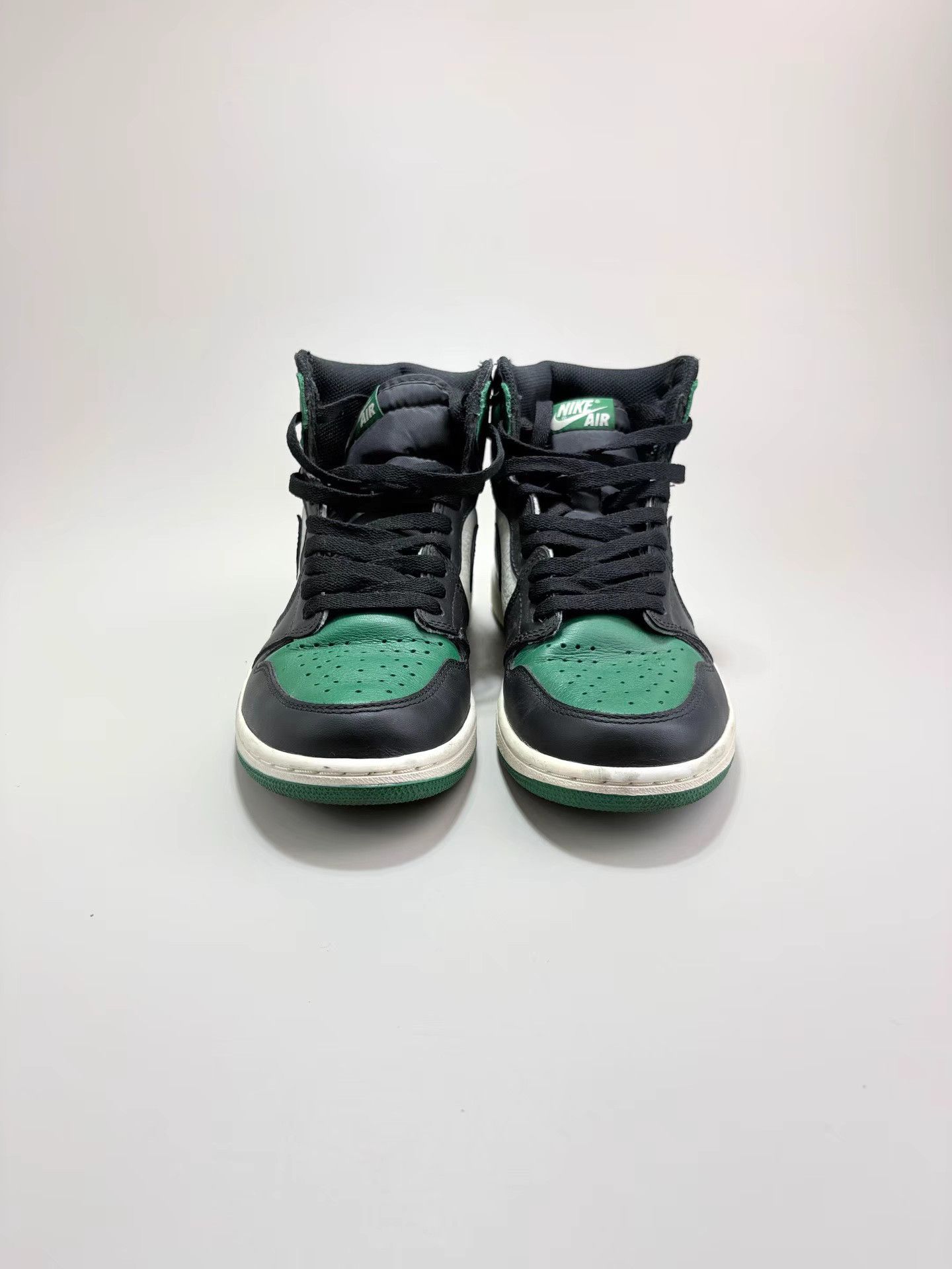 Nike NIKE JORDAN1 Black Green Toe Sneakers K1 Size US 8 / EU 41 - 2 Thumbnail