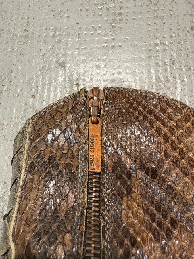 Roberto Cavalli × Vintage 2000s Roberto Cavalli Python Leather Boots Size US 9 / EU 42 - 9 Thumbnail