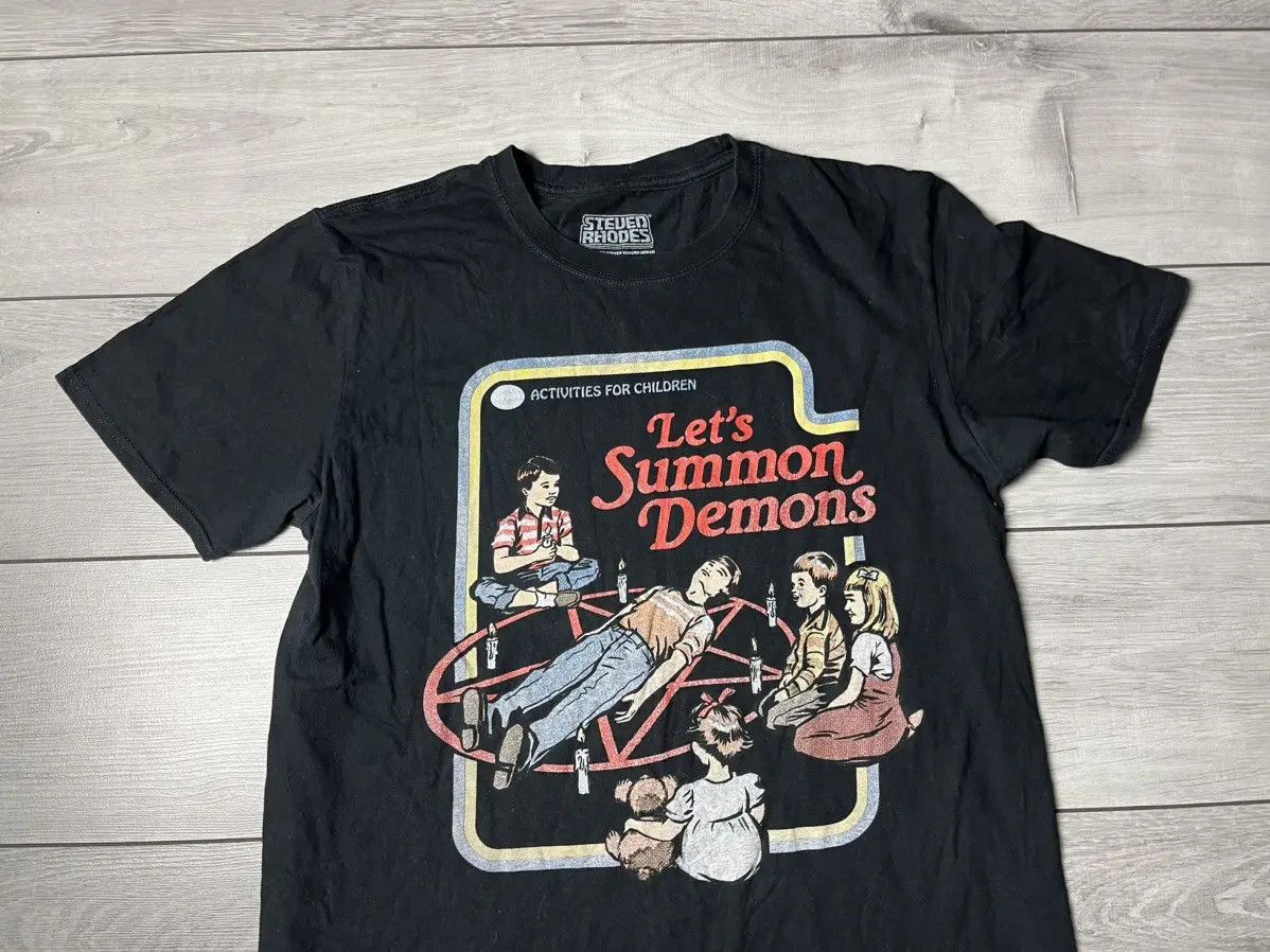 Band Tees Steved rhodes T-shirt lets summon demons size Large Size US L / EU 52-54 / 3 - 3 Thumbnail