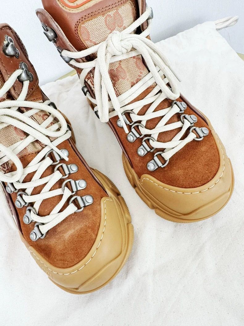 Gucci Gucci HighTop Sneakers Brown Size 35-2505 Size US 4.5 / IT 34.5 - 2 Thumbnail