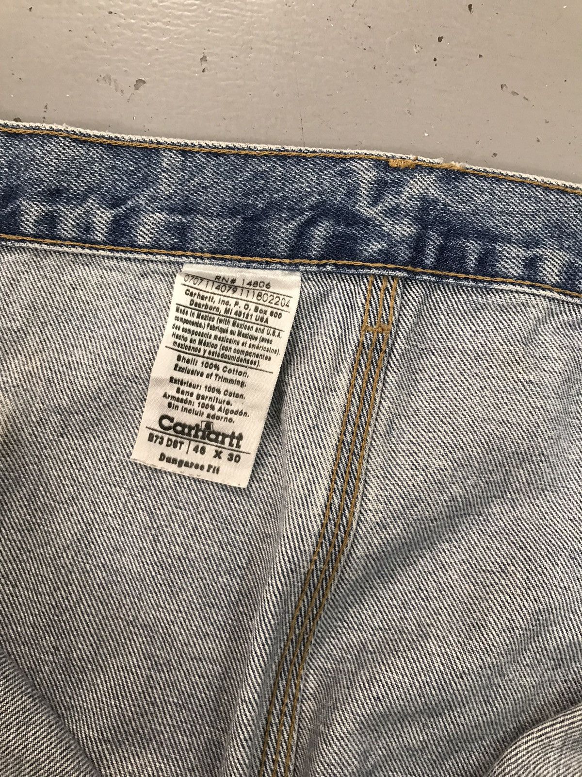Carhartt × Vintage Vintage Carhartt B73 DST double knee denim Size US 44 / EU 60 - 7 Thumbnail