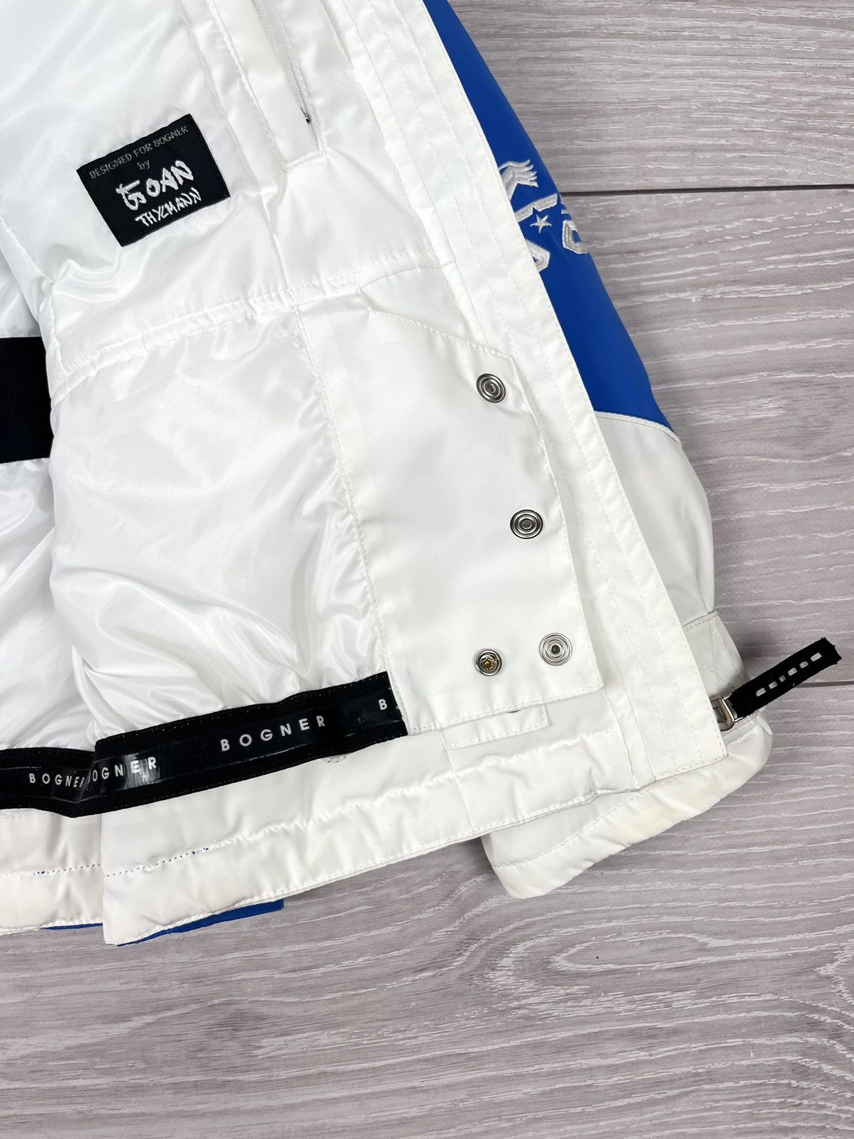 Bogner Bogner White Blue Nylon Ski Winter Puffer Jacket Womens Size XS / US 0-2 / IT 36-38 - 15 Thumbnail