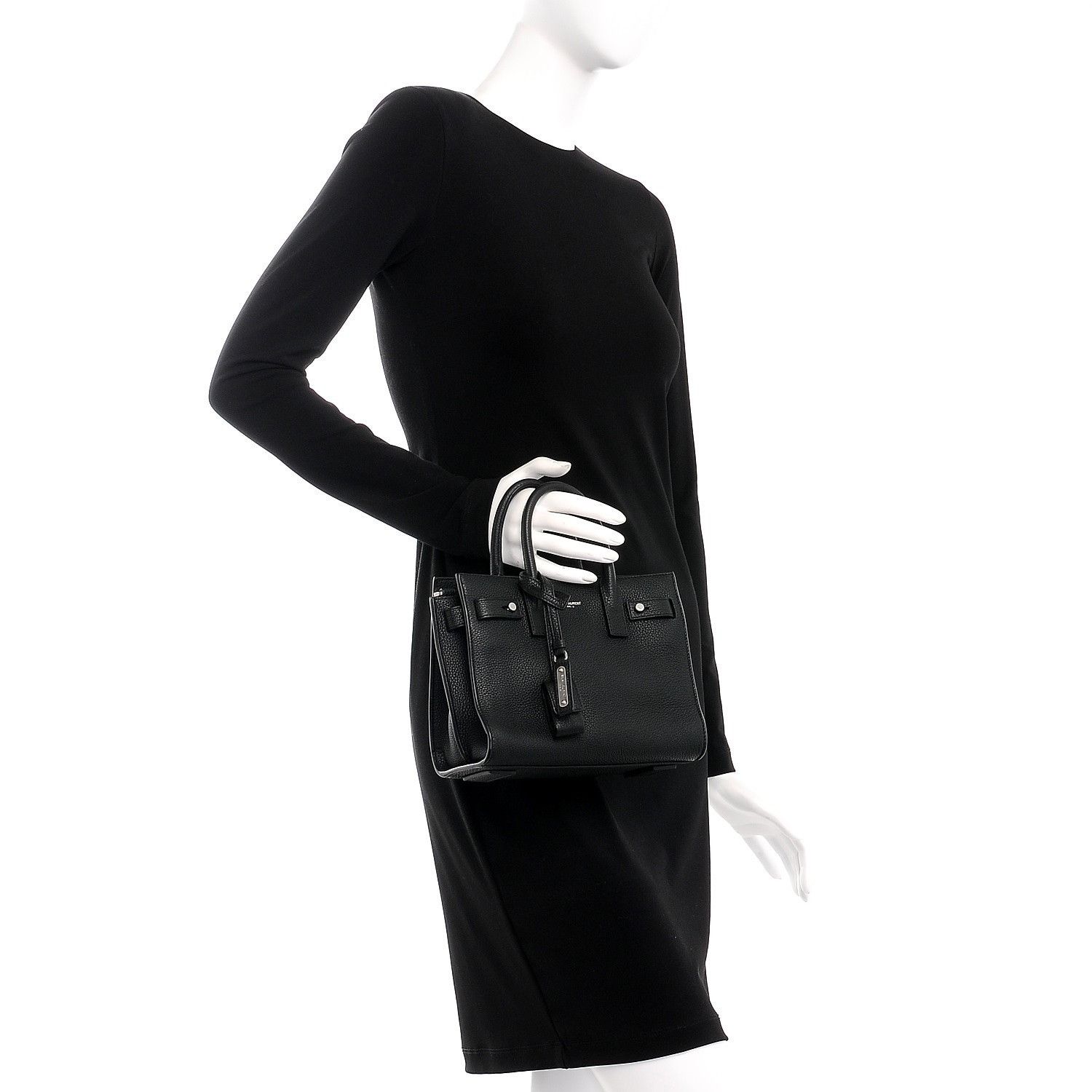 Saint Laurent Paris o1b1hav110824 Size: OS / Sac De Grained Leather Bag in Black Size ONE SIZE - 3 Thumbnail