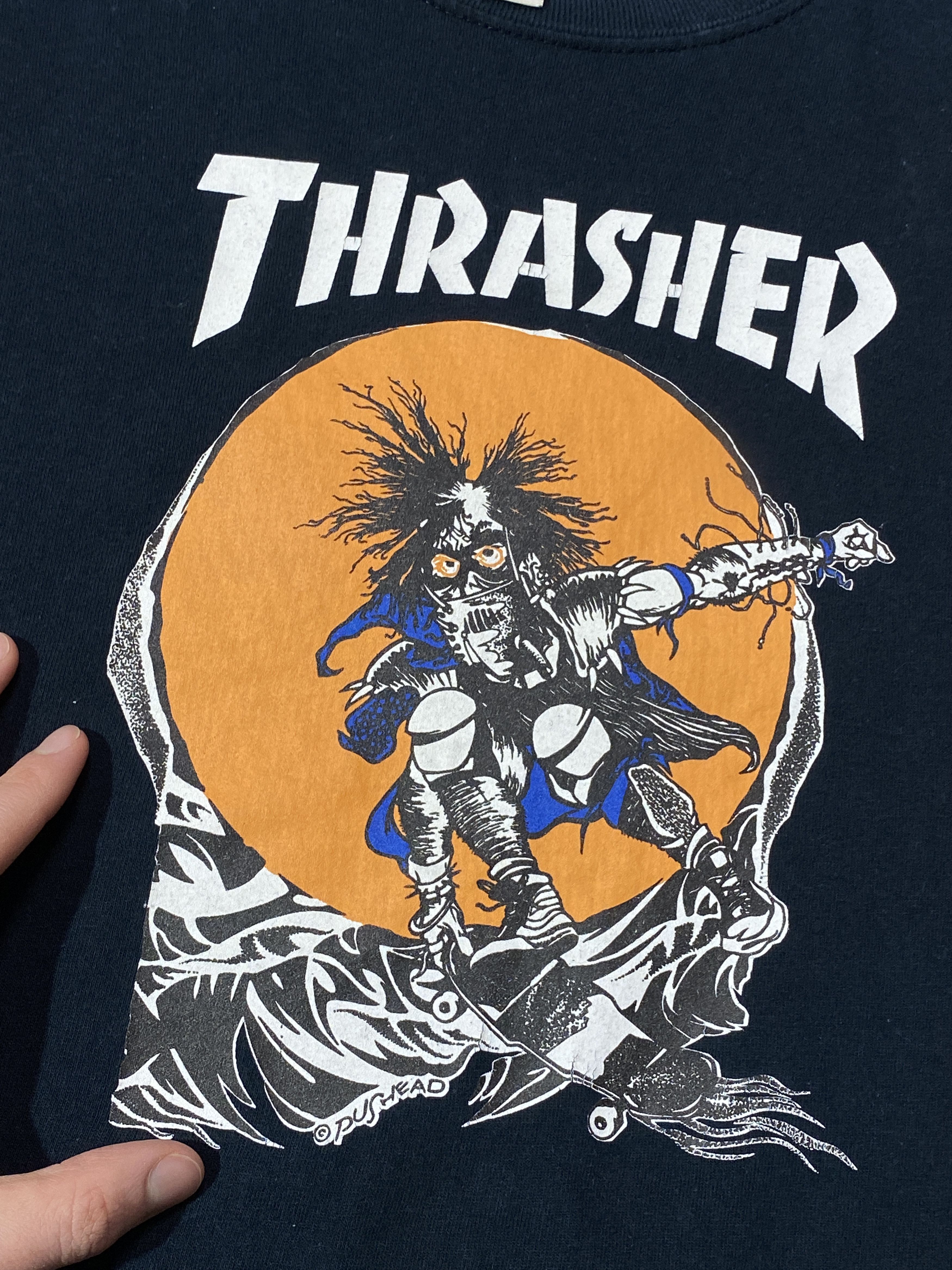 Thrasher Vintage Thrasher Pushead Skate Death T-shirt Size US M / EU 48-50 / 2 - 4 Thumbnail
