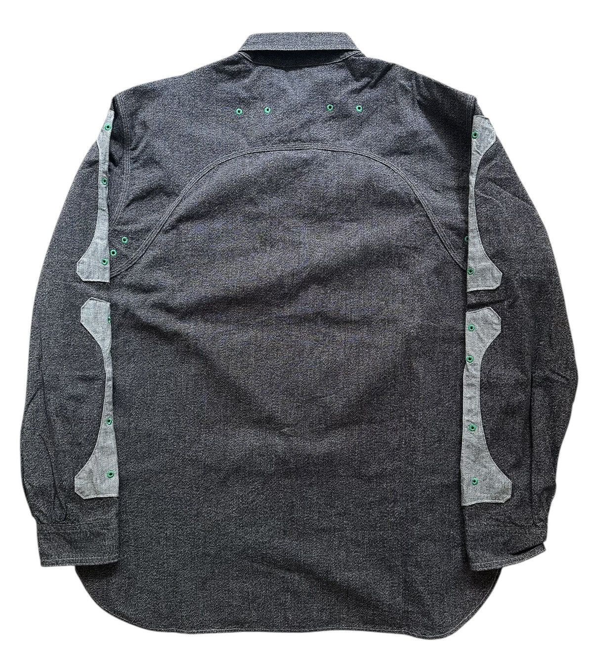Kapital KAPITAL 2-Tone Bone Patch Ventilator Work Shirt Size US XL / EU 56 / 4 - 2 Thumbnail