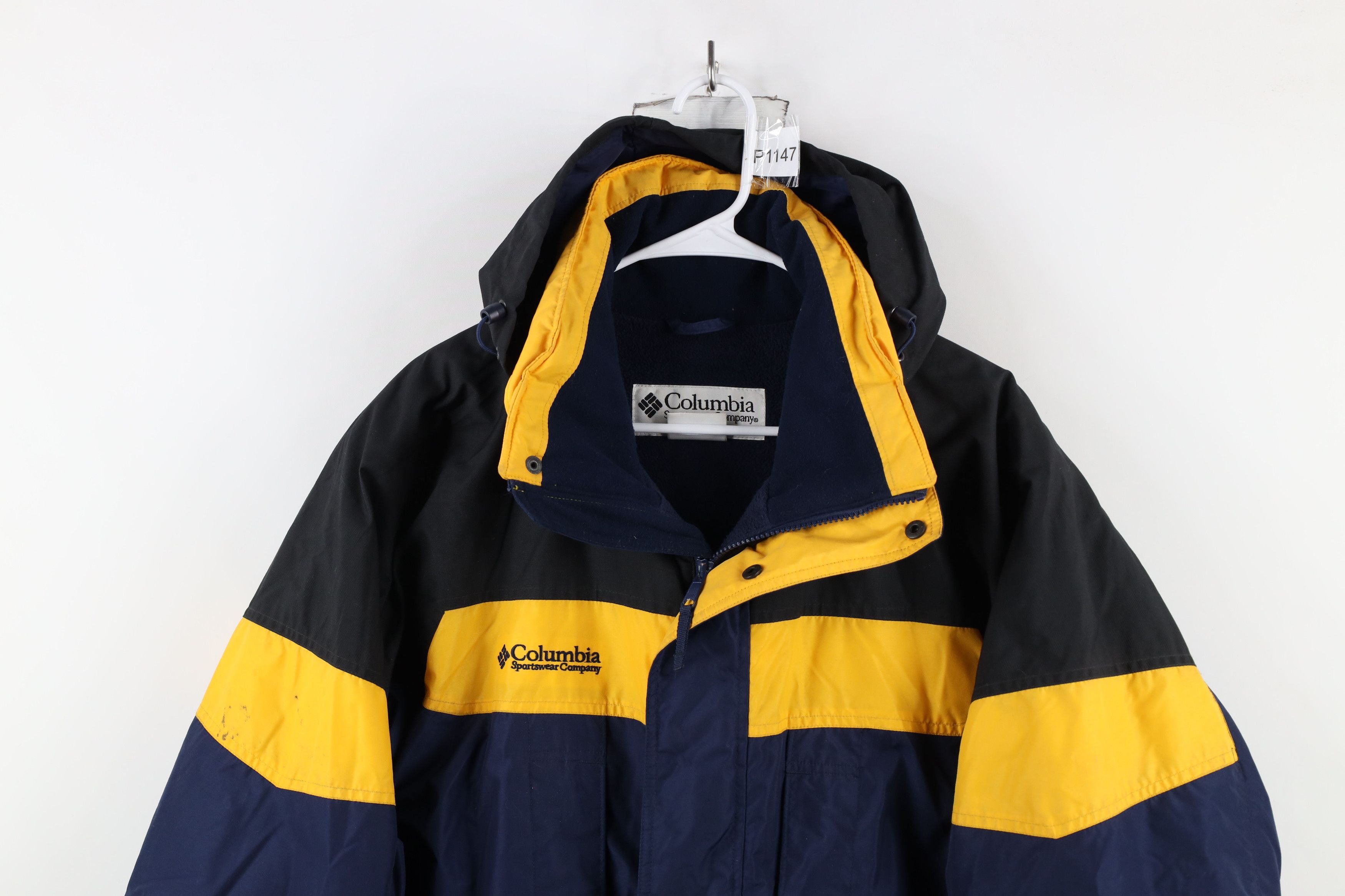 Columbia × Vintage Vintage 90s Columbia Hooded Winter Parka Jacket Coat Blue Size US M / EU 48-50 / 2 - 2 Thumbnail