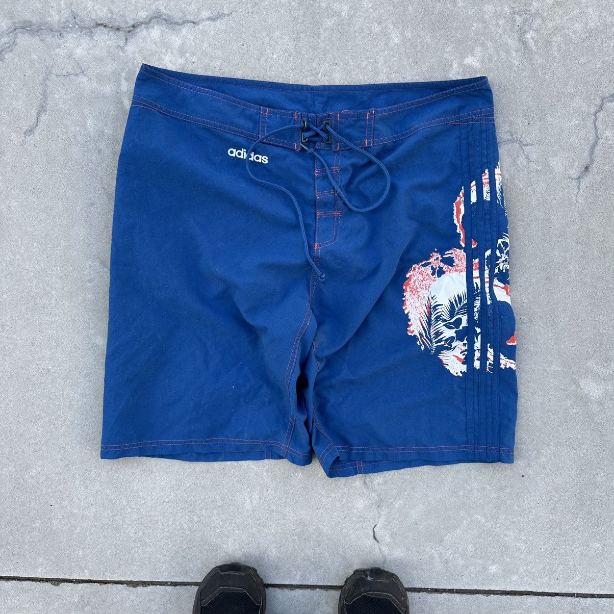 Adidas × Japanese Brand Vintage Adidas Shorts Rap Swimwear Surf Style Y2K 00s USA Size US 34 / EU 50 - 3 Thumbnail