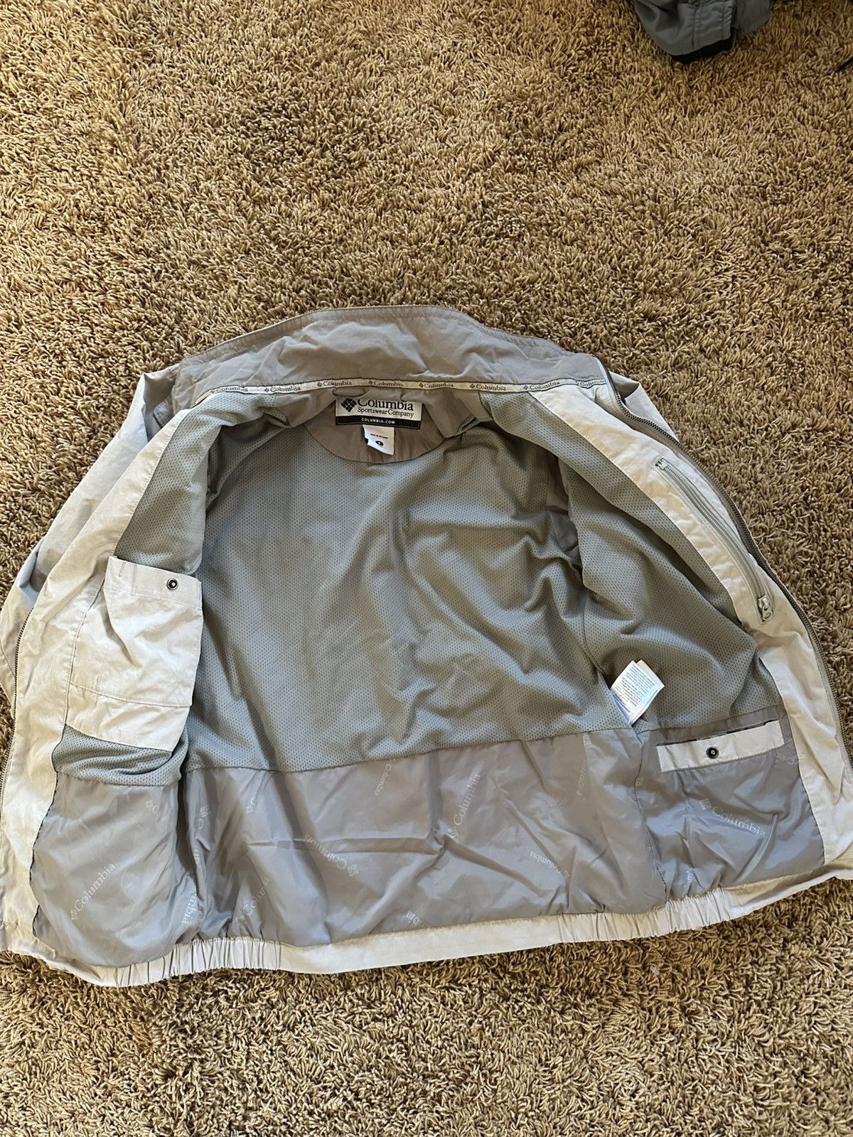 Columbia vintage 90s Workwear hiking mesh lined tan jacket mens S Size US S / EU 44-46 / 1 - 3 Thumbnail