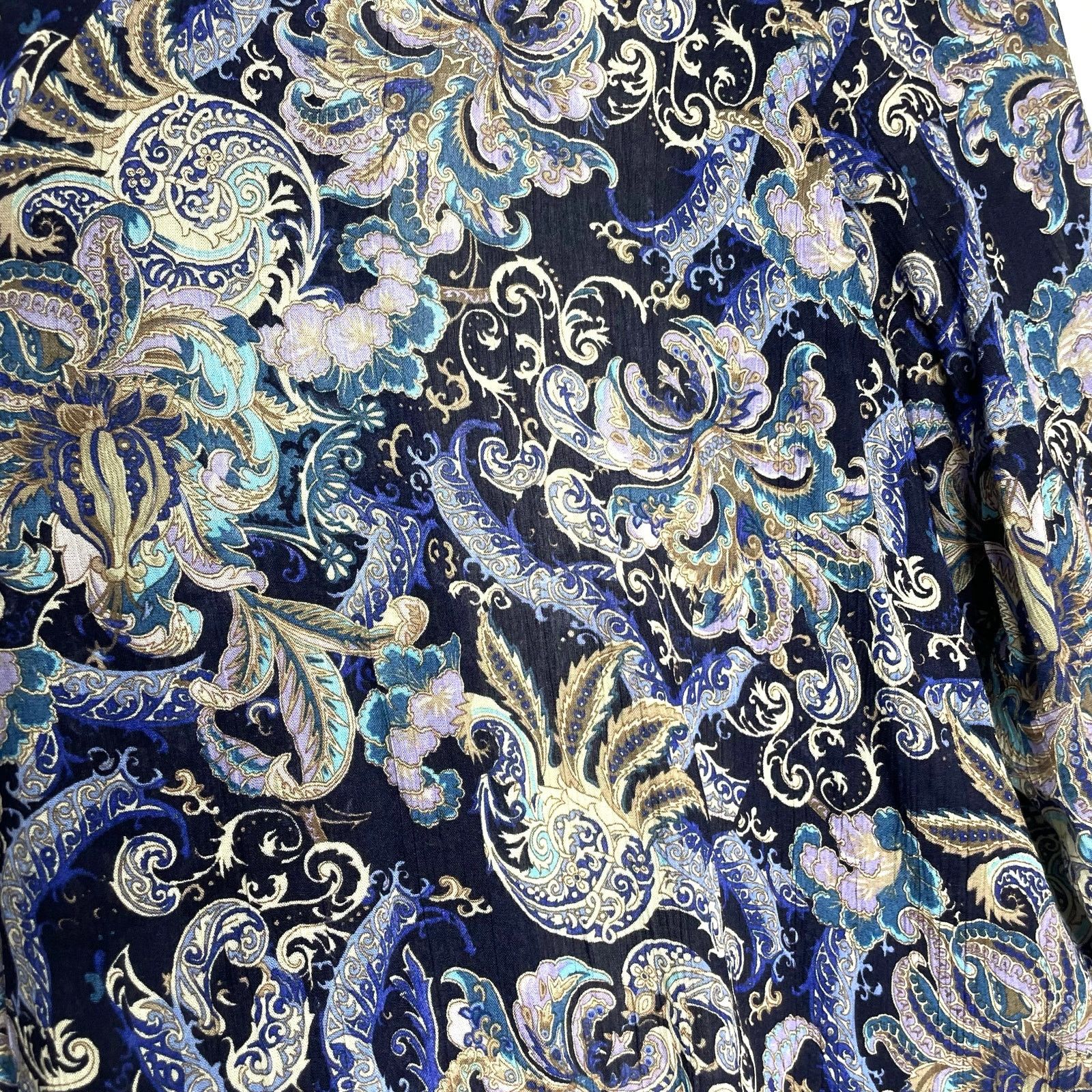 Vintage Vintage Liz Baker Rayon Cardigan Size 3XL / US 20-22 - 8 Thumbnail