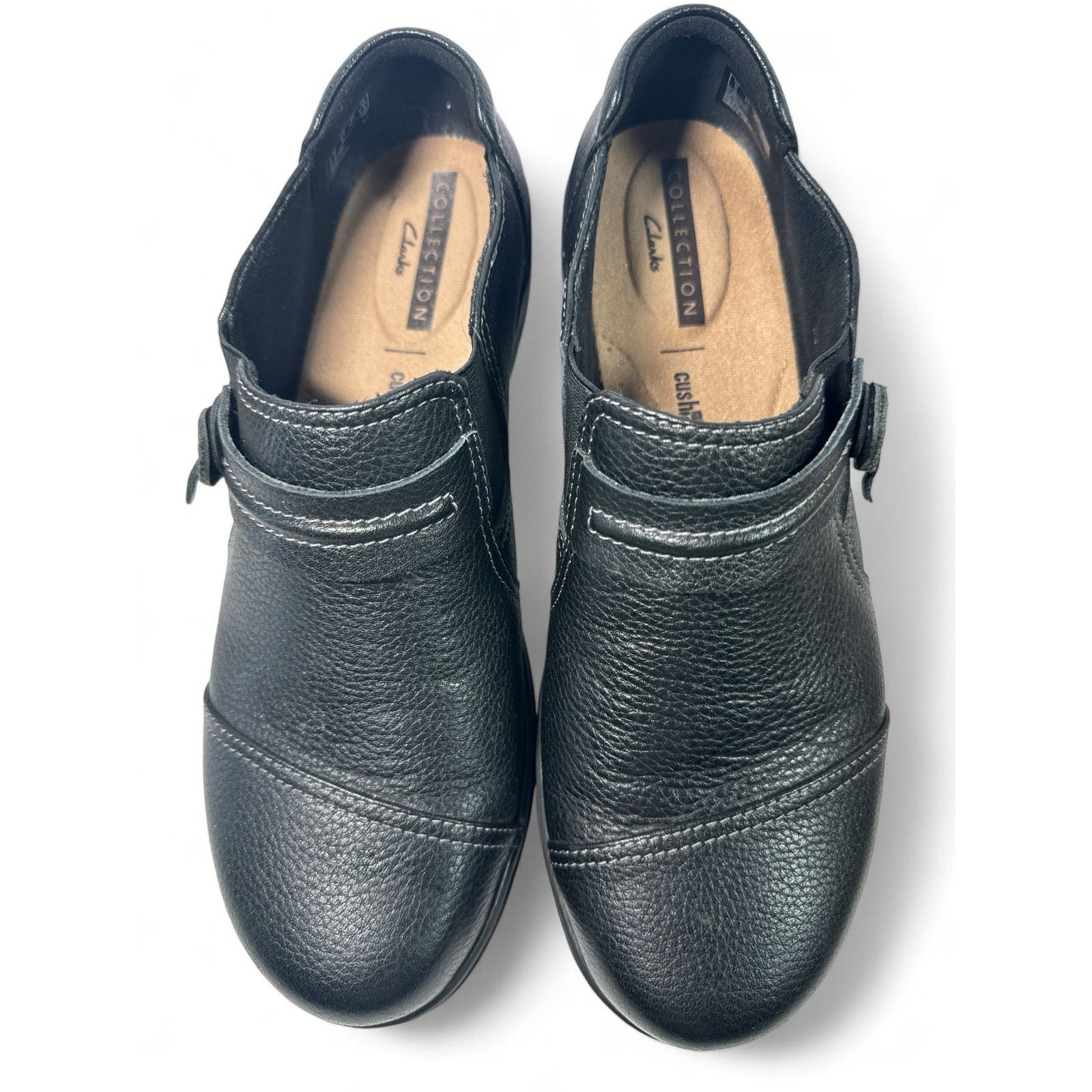Clarks Clarks Cheyn Madi Black Leather Loafers Flats Womens 8.5 Size US 8.5 / IT 38.5 - 2 Thumbnail