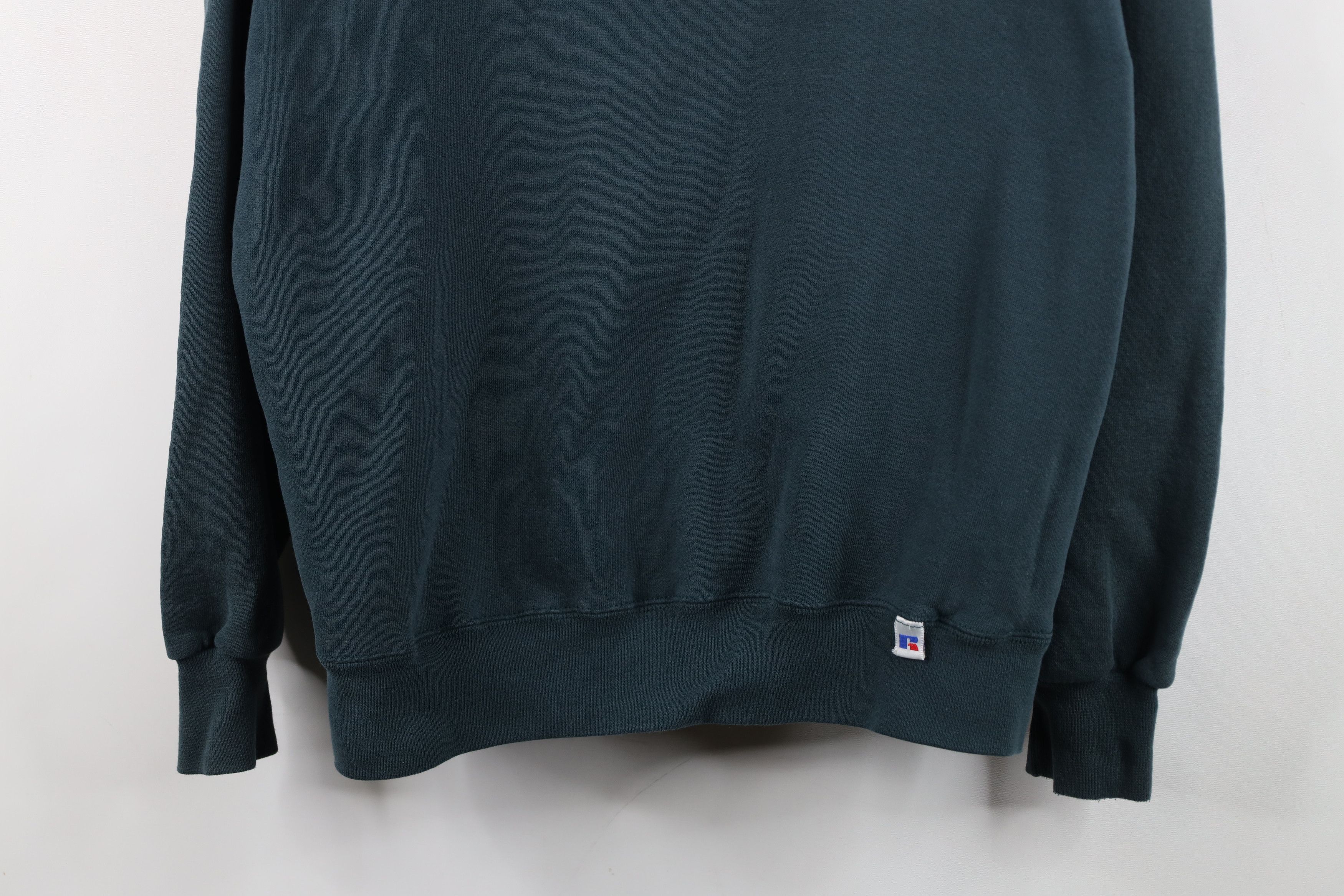 Russell Athletic Vintage 90s Russell Athletic Crewneck Sweatshirt Green USA Size US L / EU 52-54 / 3 - 3 Thumbnail