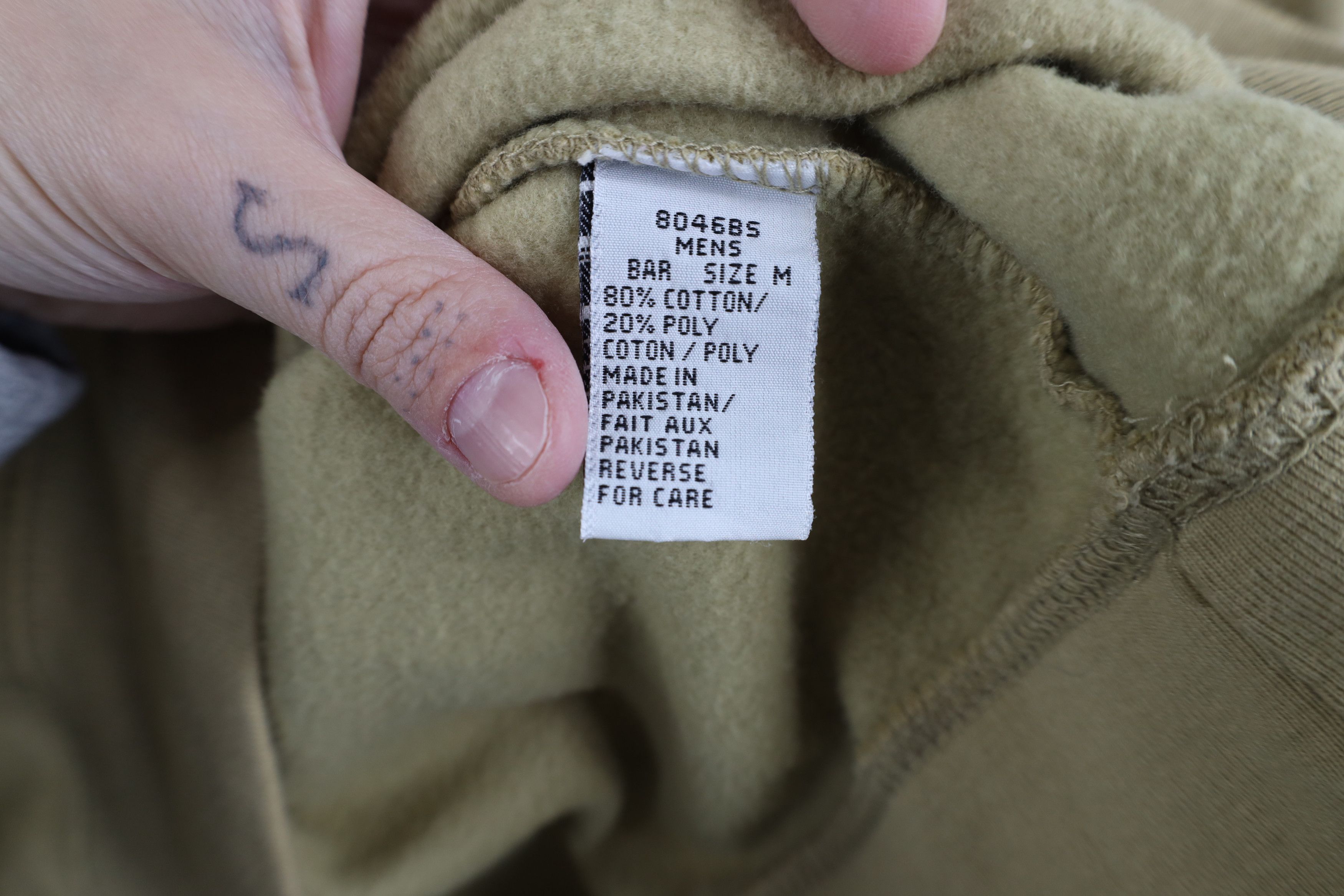 Vintage × Woolrich Woolen Mills Vintage 90s Woolrich Faded Blank Crewneck Sweatshirt Beige Size US M / EU 48-50 / 2 - 7 Thumbnail