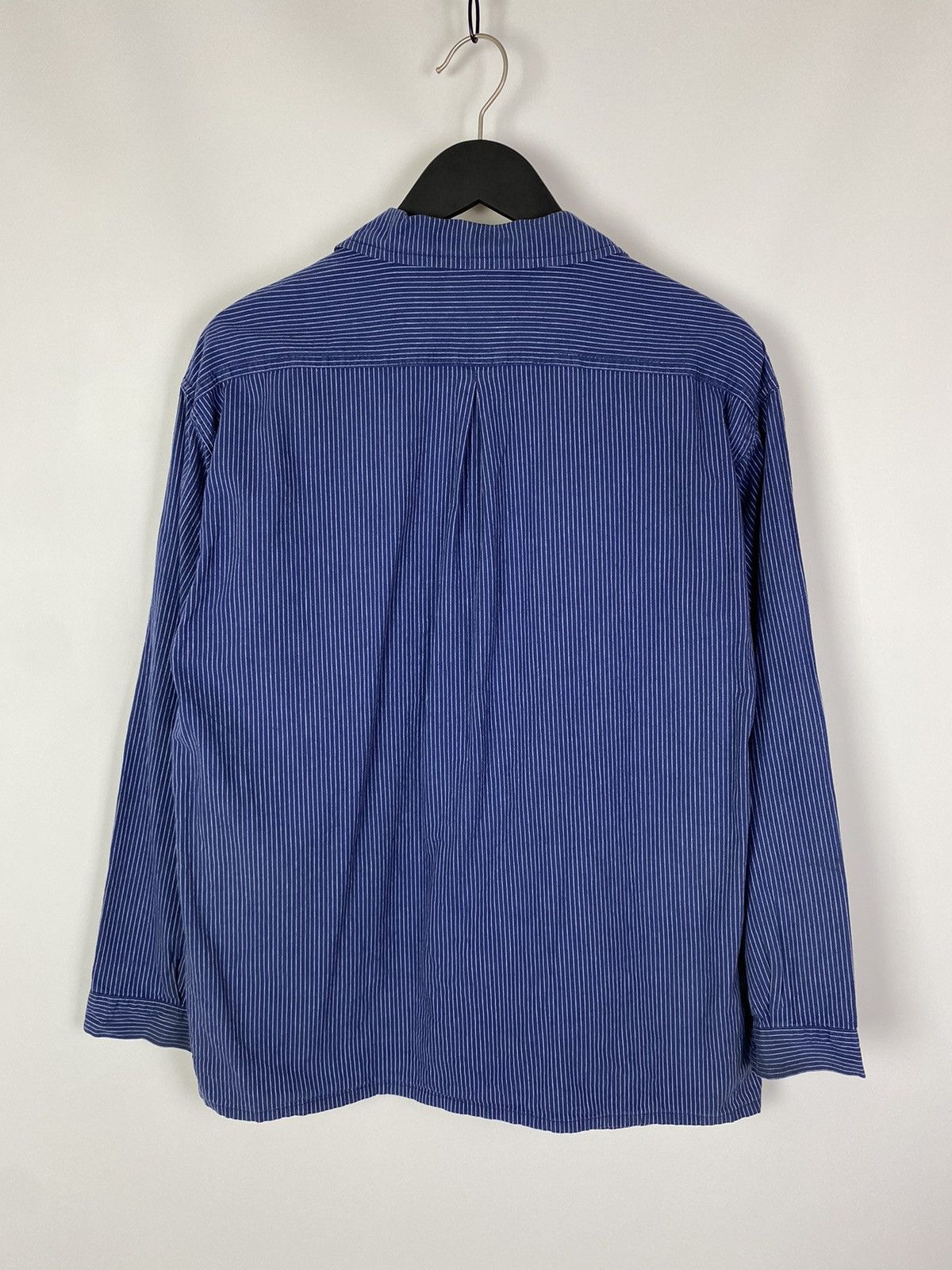 Vintage 90s Vintage Kempel Hickory Stripe Chore Work Over Shirt Size US S / EU 44-46 / 1 - 10 Thumbnail