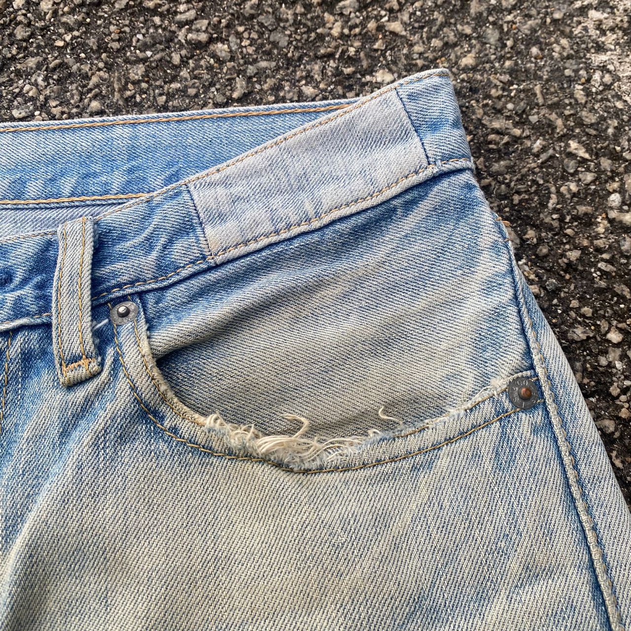 Levi's Vintage 90s Levis 505 Patchwork Distressed Denim Size US 30 / EU 46 - 13 Thumbnail