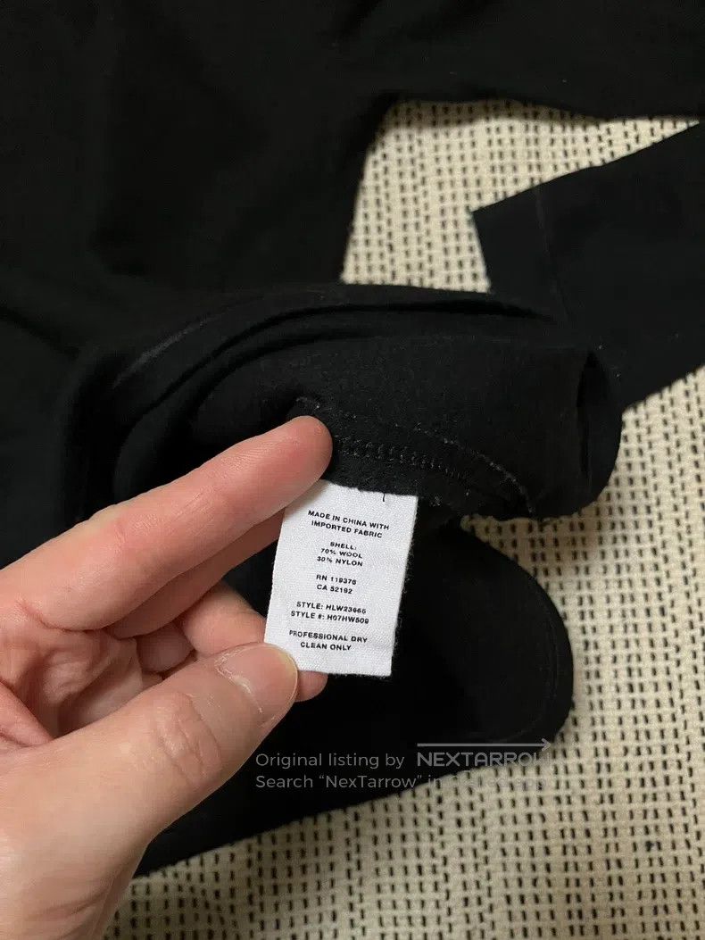 Helmut Lang Helmut Lang Slant collar black woolen top knitted sweater Size XS / US 0-2 / IT 36-38 - 7 Thumbnail