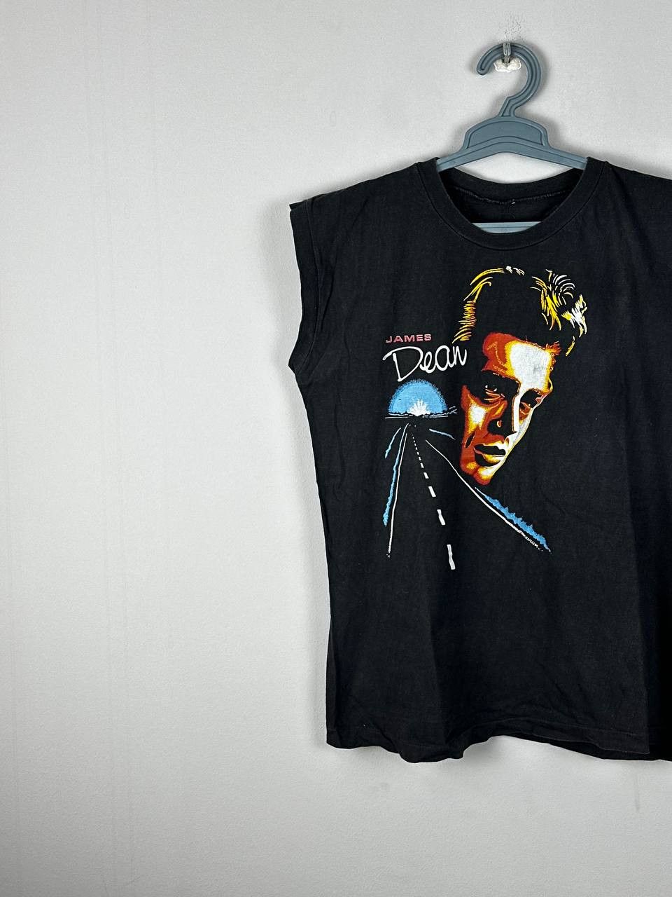 Vintage Vintage 80s James Dean Graphic Sleeveless T Shirt Size US M / EU 48-50 / 2 - 2 Thumbnail