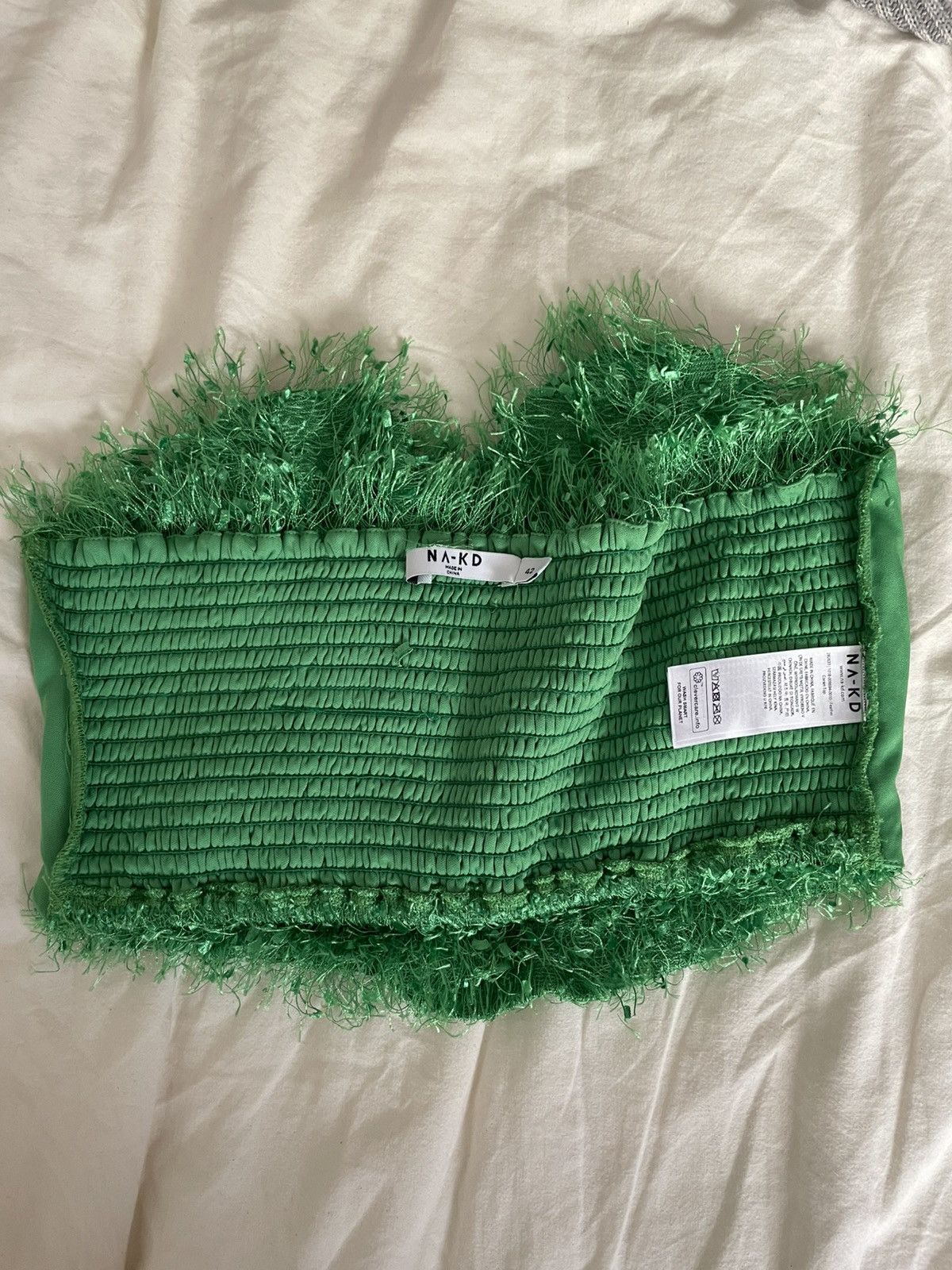 Naked & Famous NA-KD fluffy crop top Size XL / US 12-14 / IT 48-50 - 11 Thumbnail
