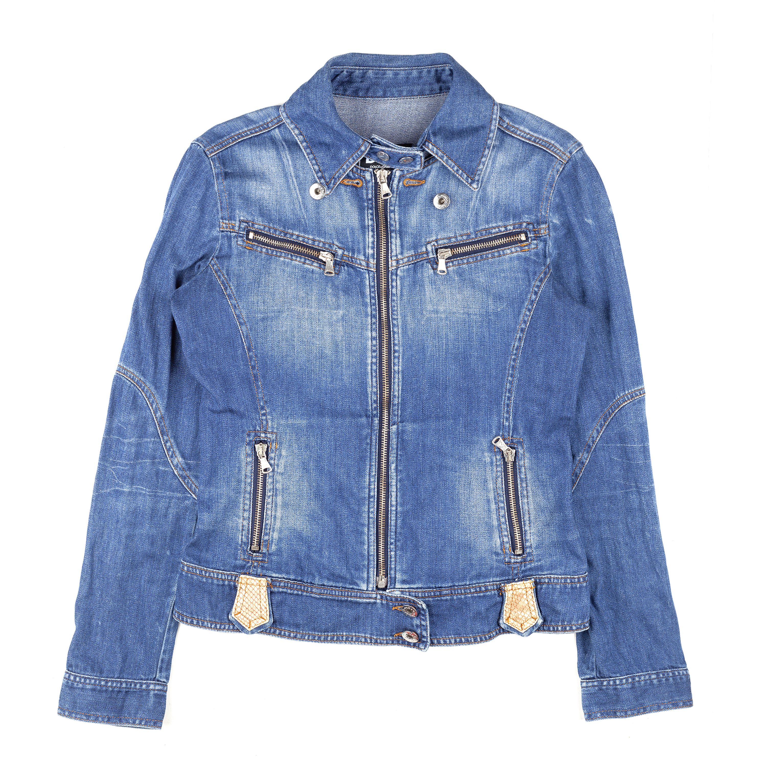 Dolce & Gabbana Dolce & Gabbana Vintage Denim Jacket (S) Size S / US 4 / IT 40 - 1 Thumbnail