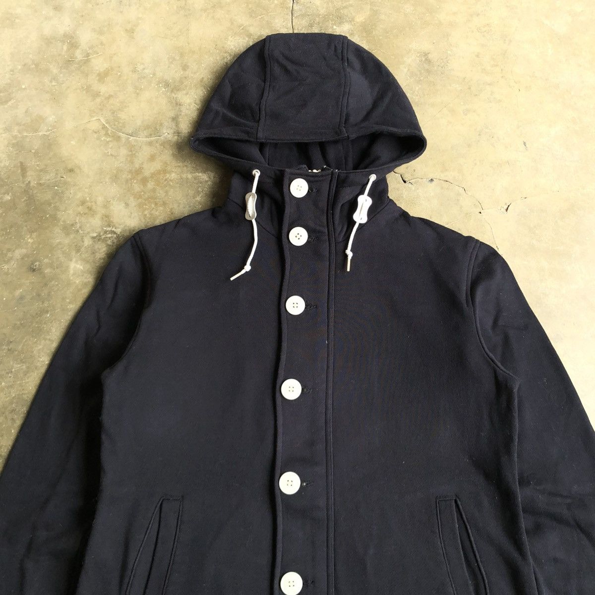 Beams Plus 2000s Beams Japan Button/Zipper Hoodie Black Ifsixwasnine Size US S / EU 44-46 / 1 - 2 Thumbnail