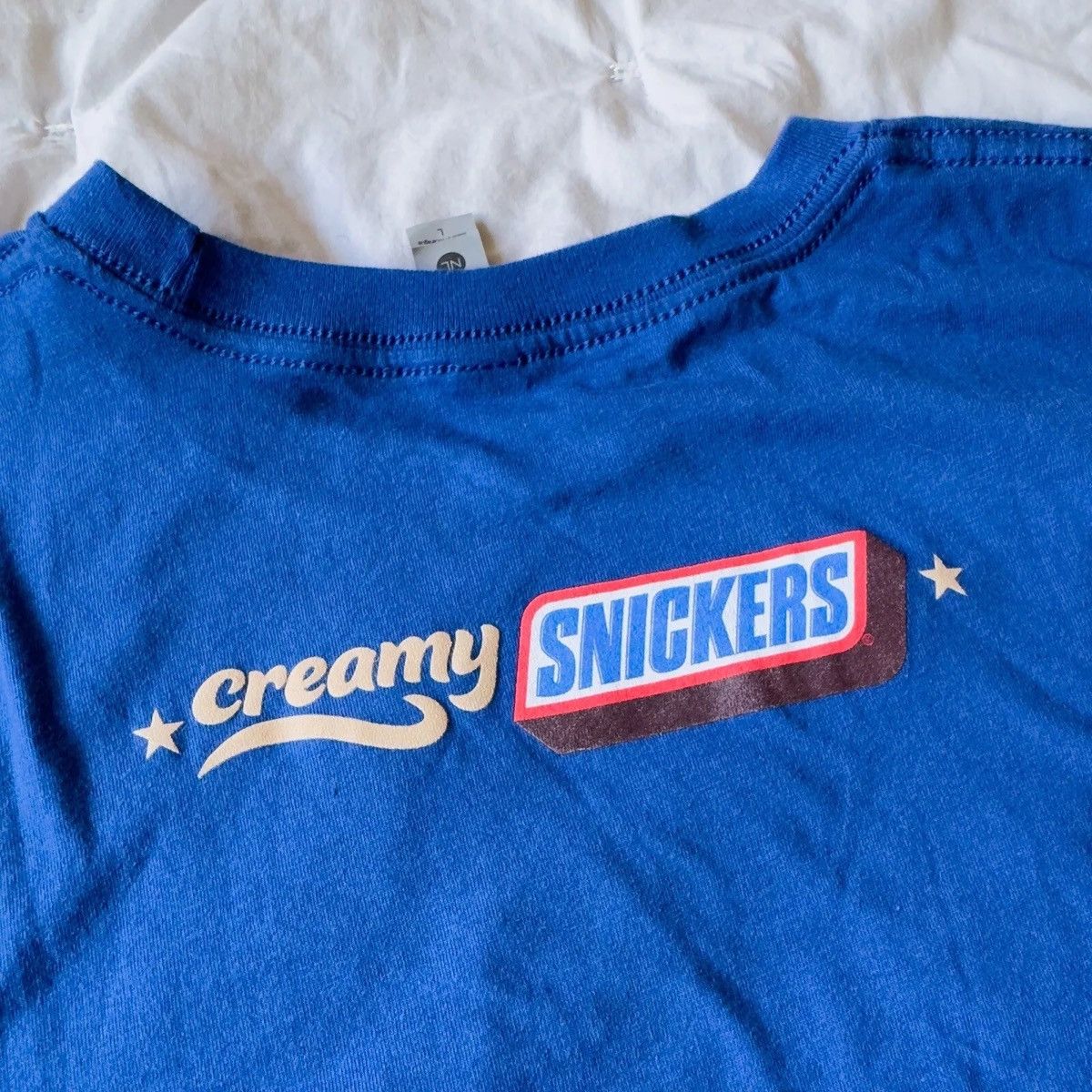 Next Level Apparel Brand New Blue Large Promo Snickers Creamy Does It Shirt Size US L / EU 52-54 / 3 - 5 Thumbnail