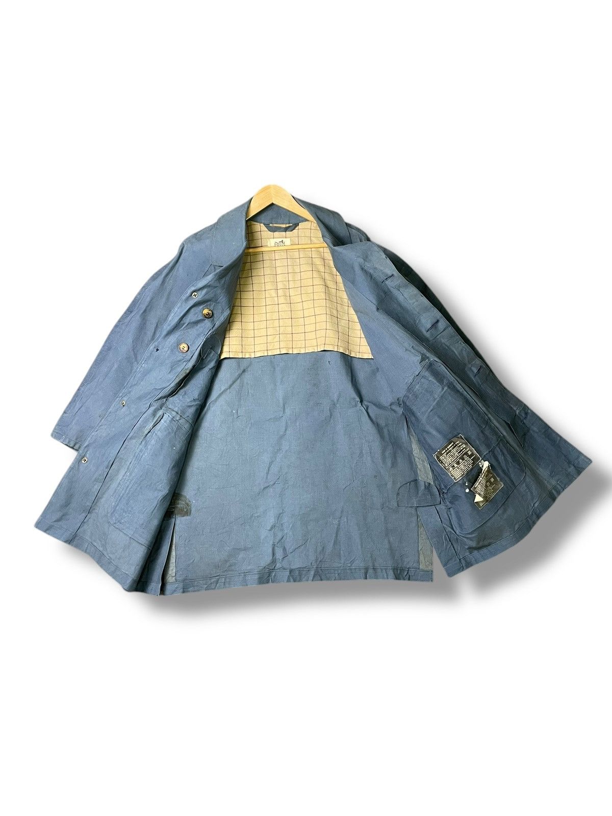 Hermes Vintage Hermes Waxed Cotton Jacket (52) Size US M / EU 48-50 / 2 - 2 Thumbnail