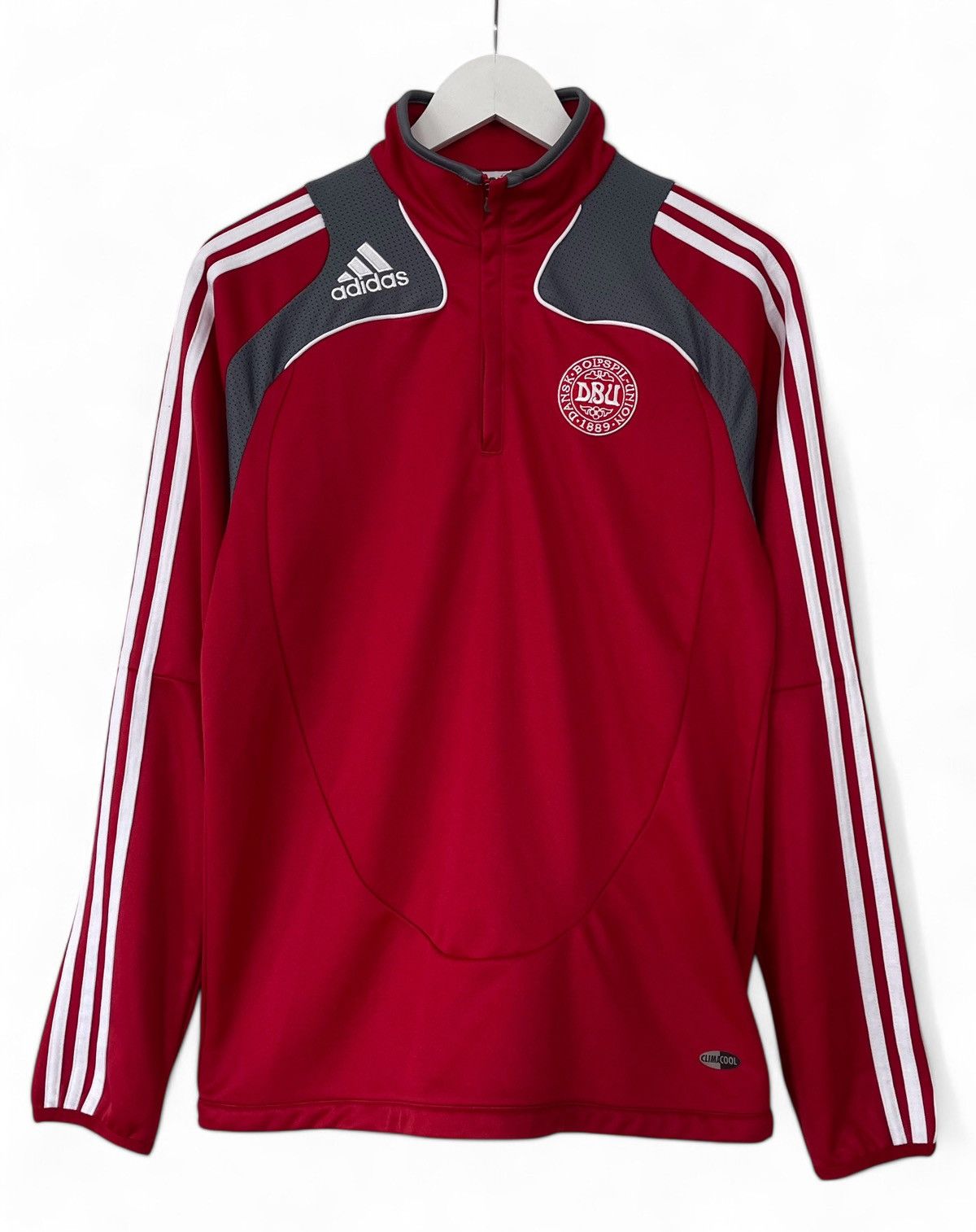 Adidas × Vintage Denmark National Team Adidas Football Jacket Top Men's S Size US S / EU 44-46 / 1 - 1 Thumbnail