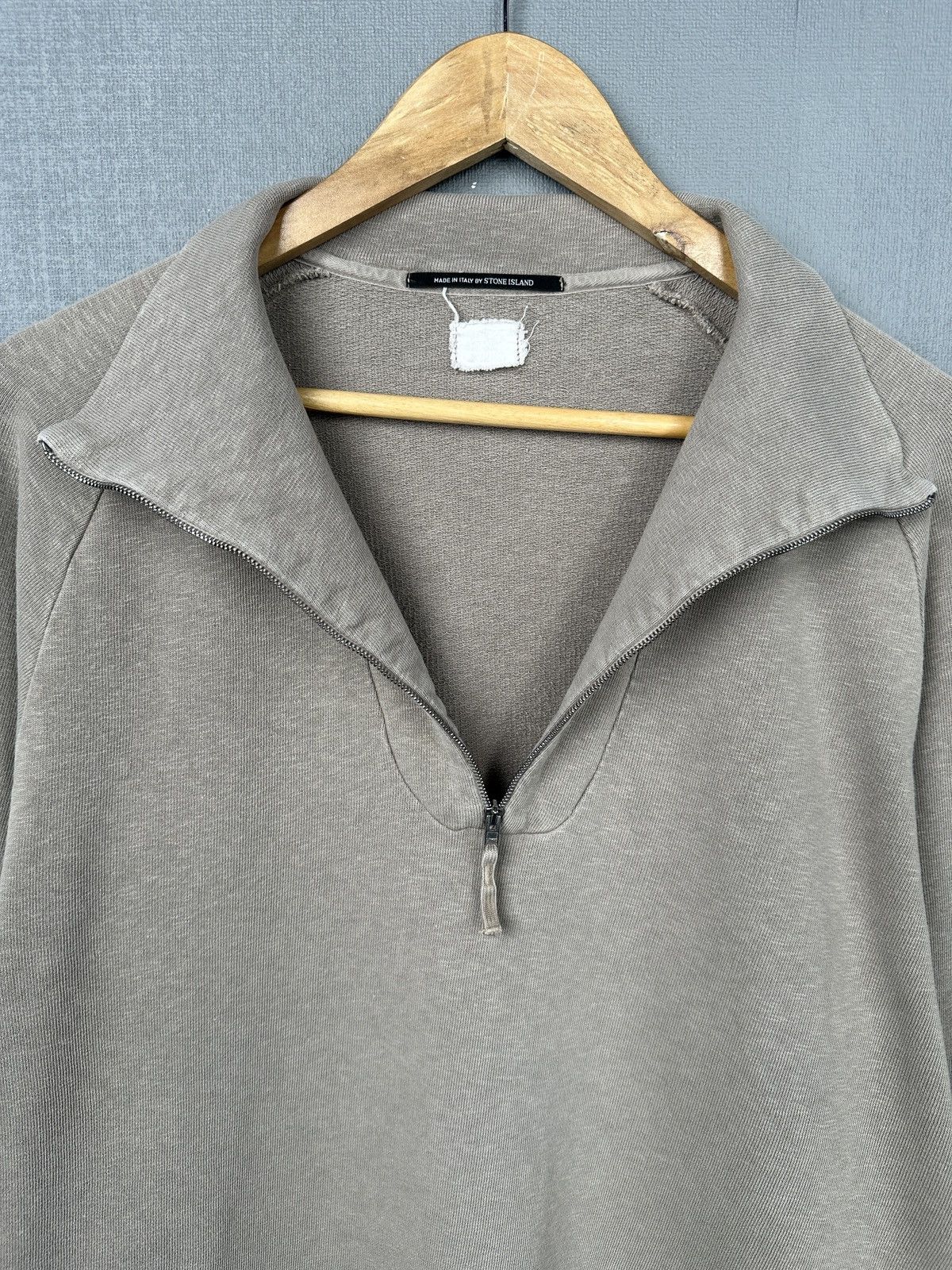 Stone Island AW 2002 STONE ISLAND DENIMS Vintage 1/4 Zip Sweatshirt Size US L / EU 52-54 / 3 - 12 Thumbnail