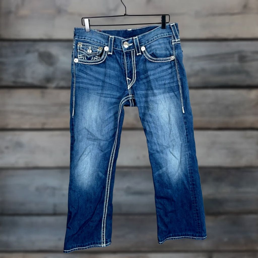 True Religion VINTAGE True Religion Jeans Bootcut Men's 33 x 27 5-Pocket Denim Blue Please laboriously adjust for searchability Size US 33 - 1 Thumbnail