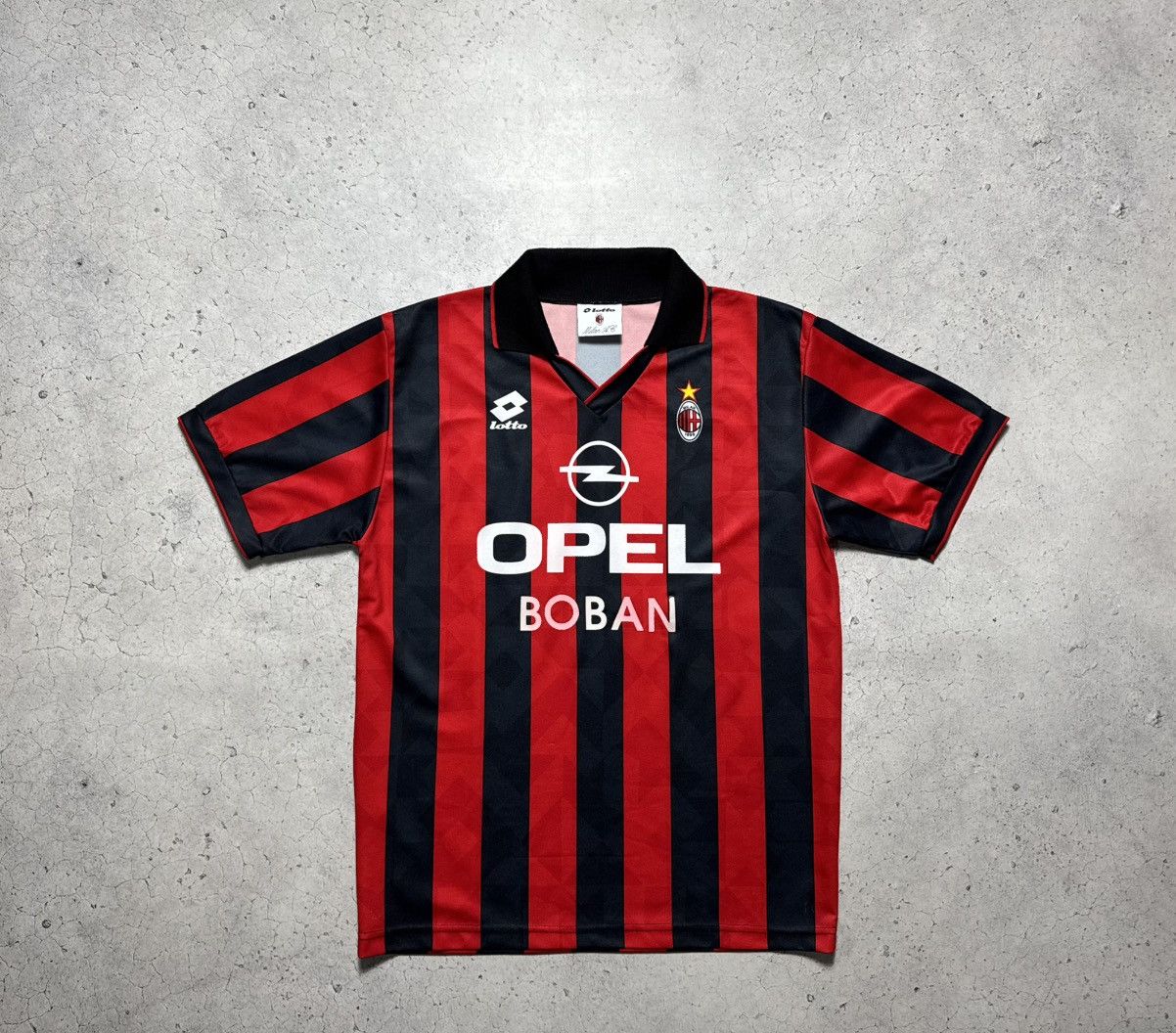 Lotto Sport Lotto Sport AC Milan 1995/1996 Vintage Soccer Jersey Size US L / EU 52-54 / 3 - 1 Thumbnail