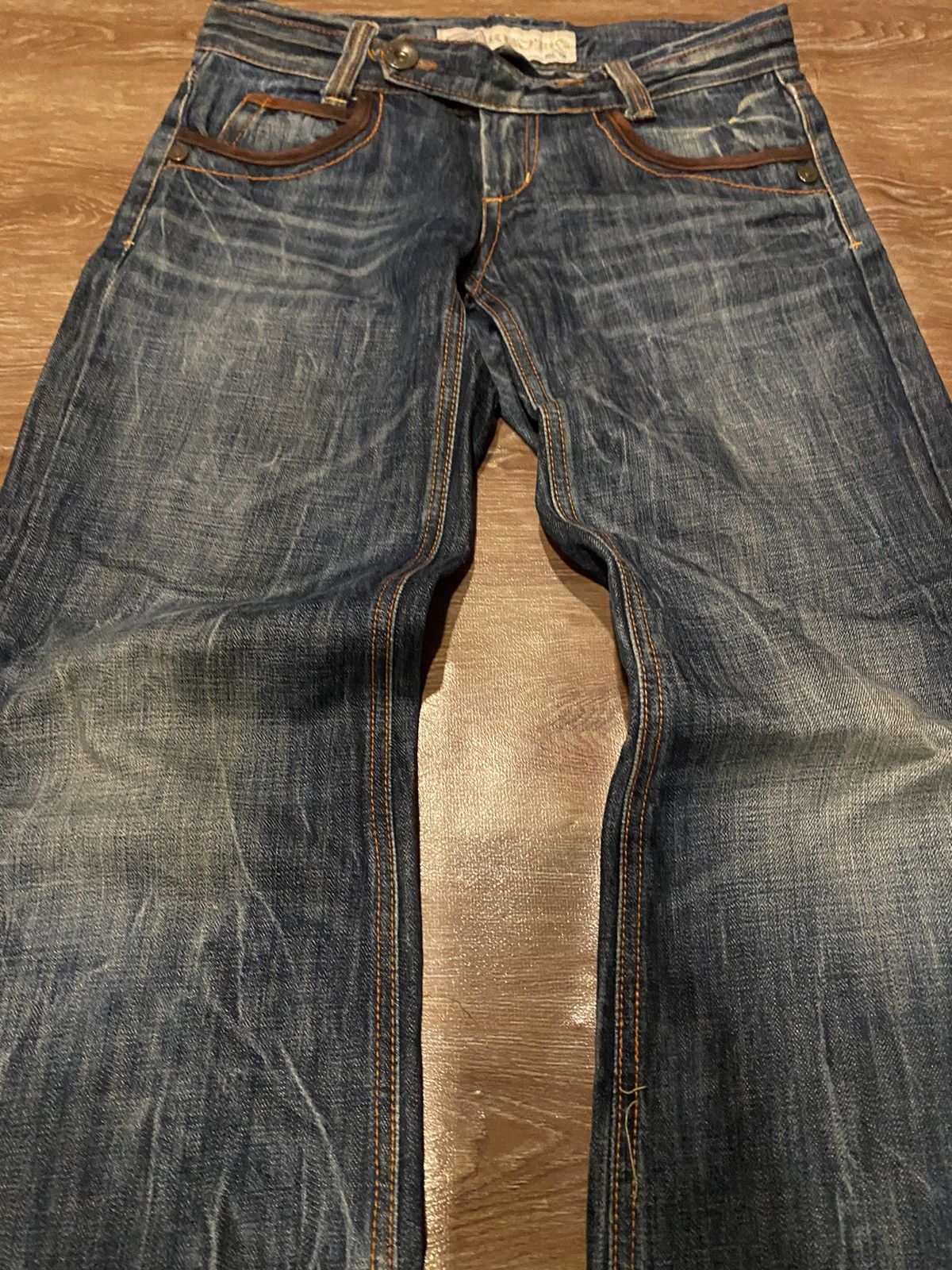 Japanese Brand Flare jeans Red 🌶️ pepeper Boot Cit Size 30" / US 8 / IT 44 - 4 Thumbnail