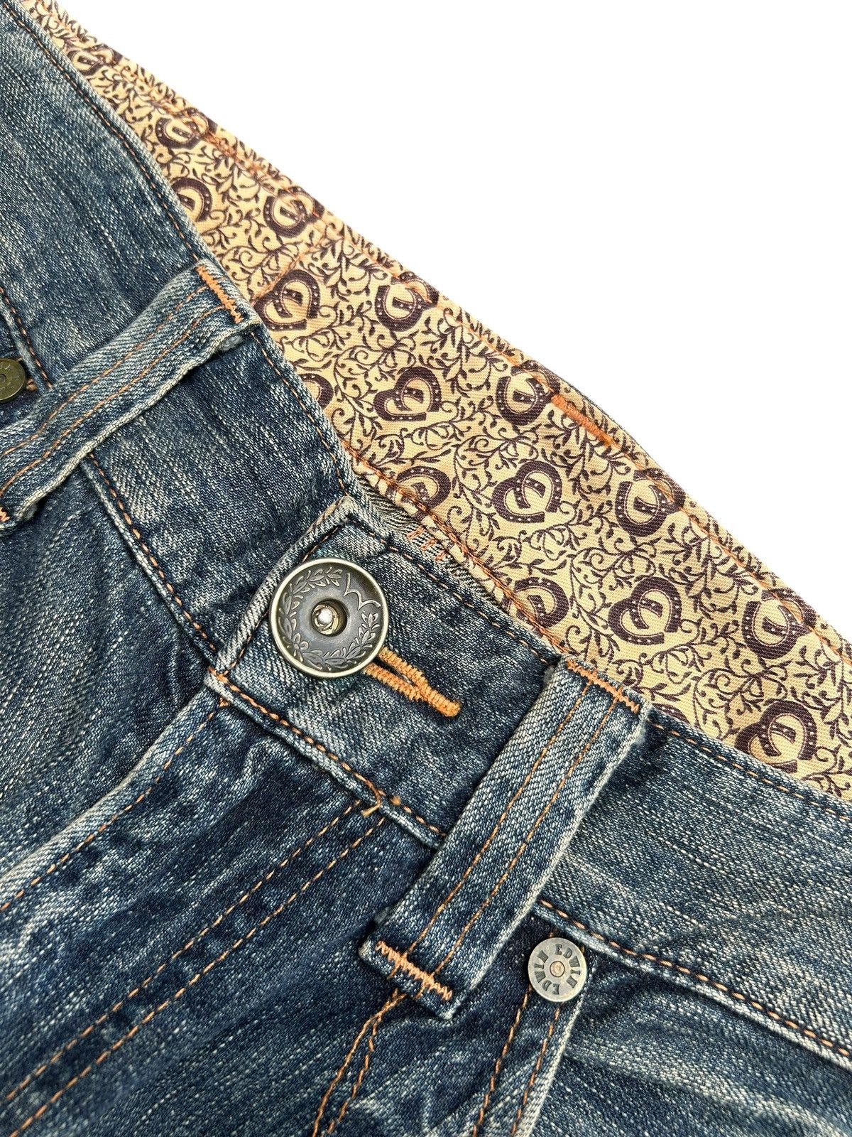 Edwin Vintage Edwin Navajo Japanese Brand Distressed Denim Jeans Size US 34 / EU 50 - 9 Thumbnail