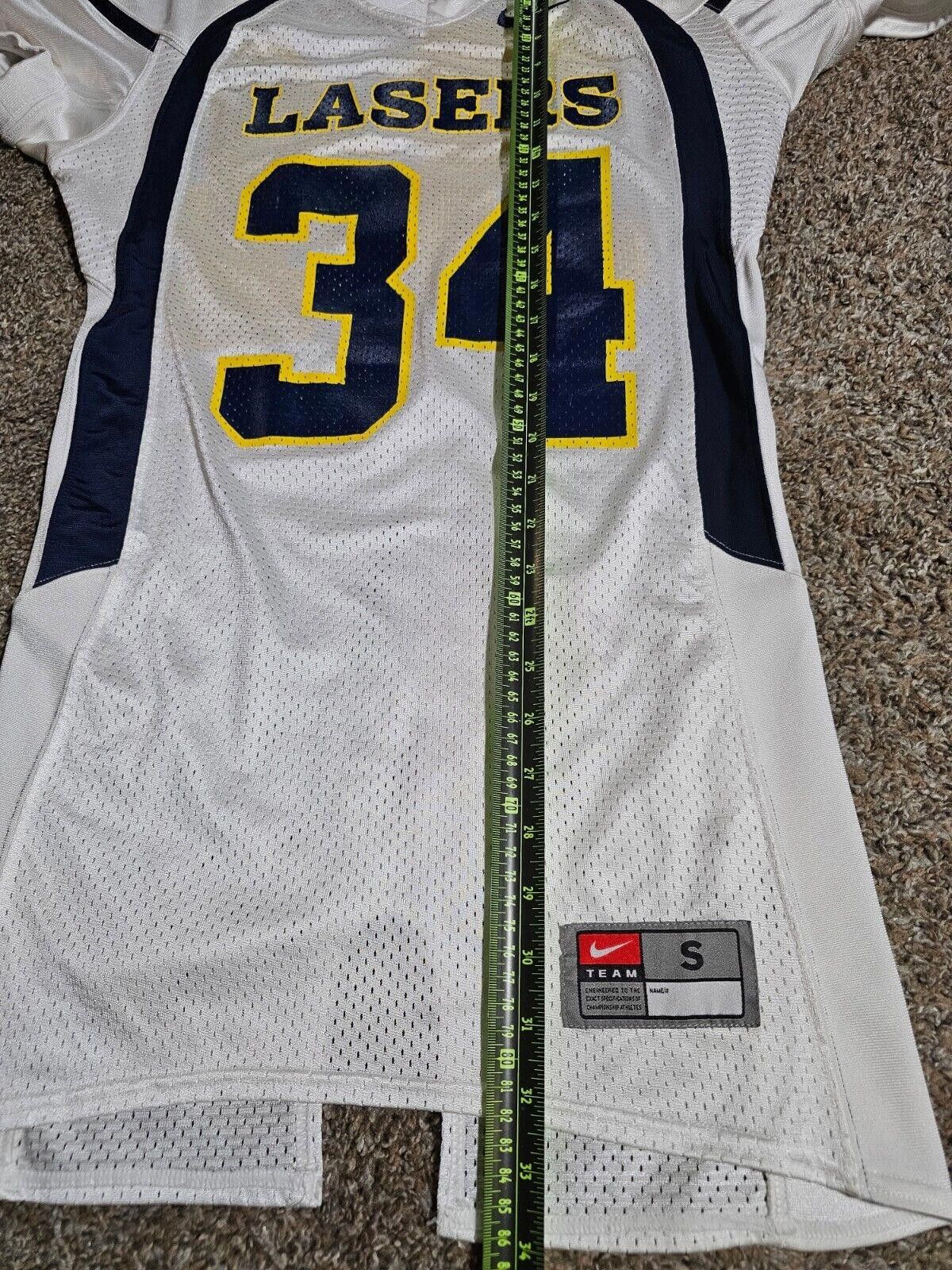 Nike Nike Team White football jersey Small Lasers #34 Size ONE SIZE - 7 Thumbnail