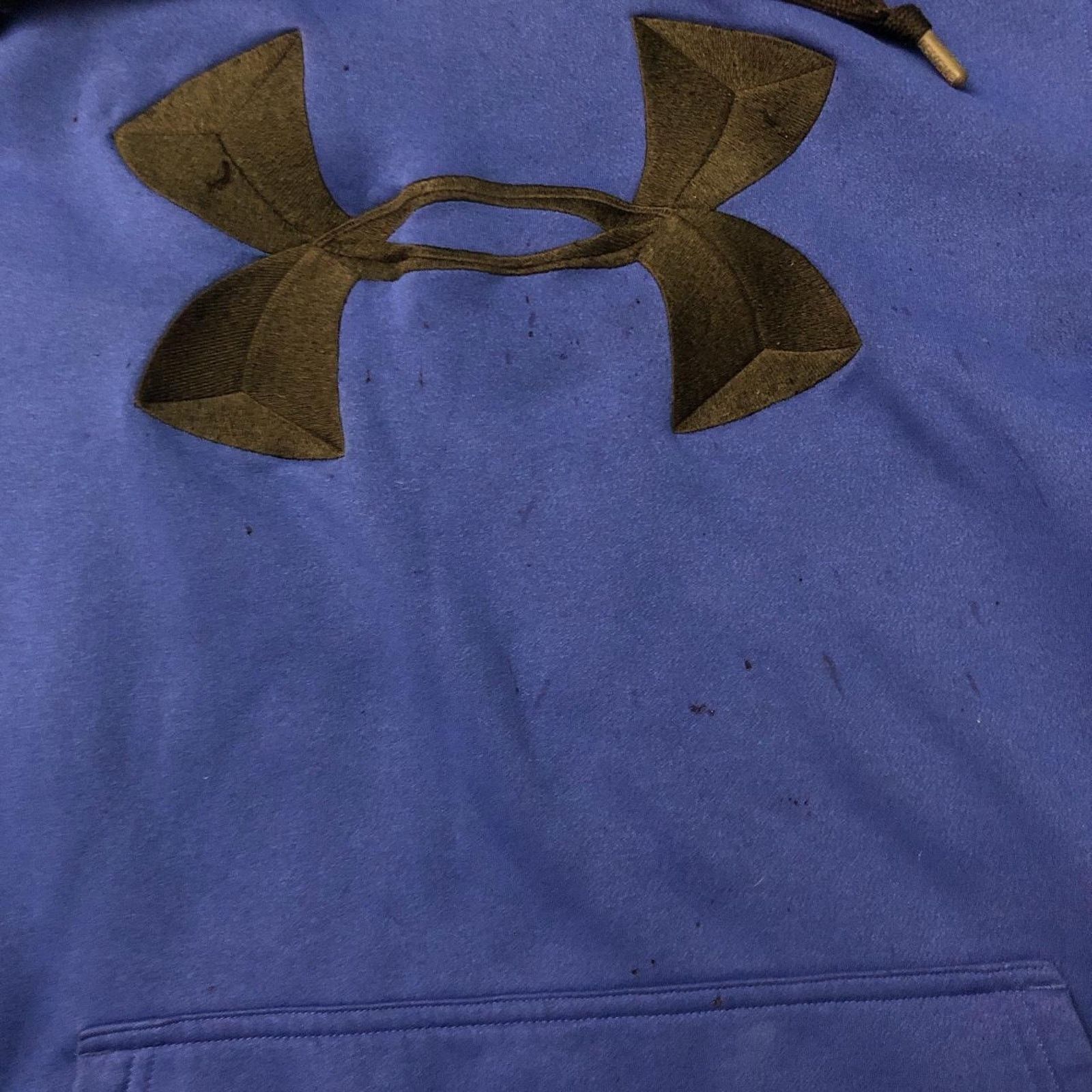 Under Armour Men’s Blue Under Armour Embroidered Logo Hooded Sweatshirt Size US L / EU 52-54 / 3 - 3 Thumbnail