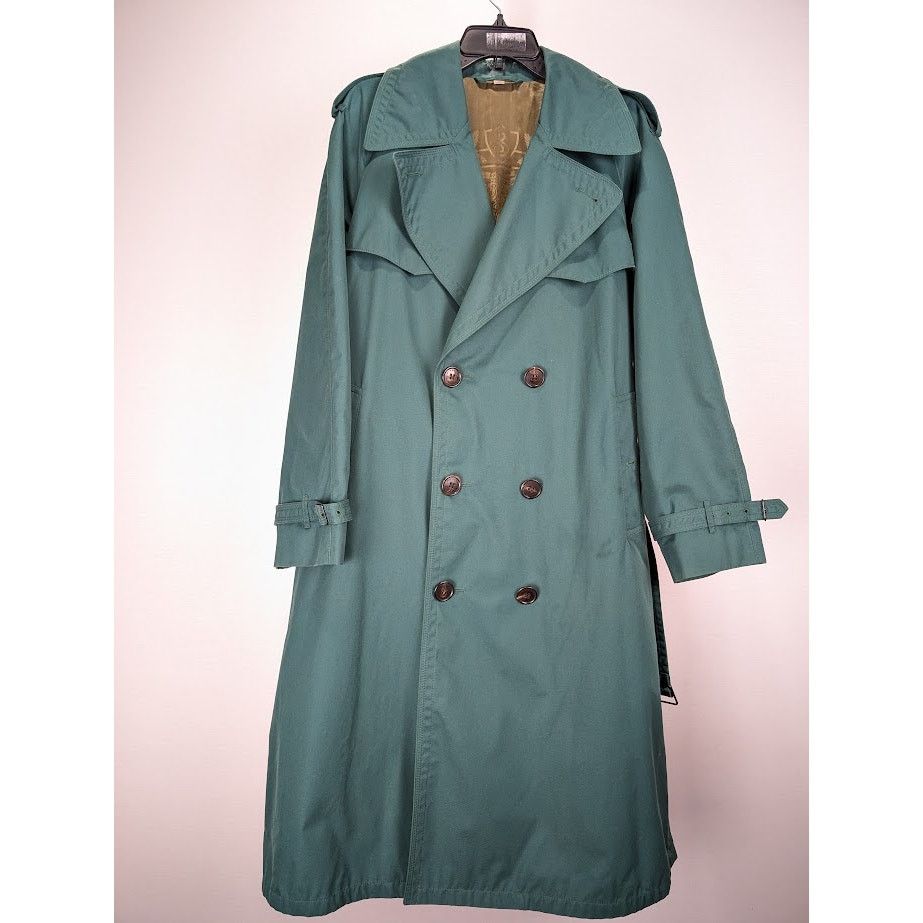Burberry o1rshd1 CC20 Long Coat in Green Size US M / EU 48-50 / 2 - 2 Thumbnail