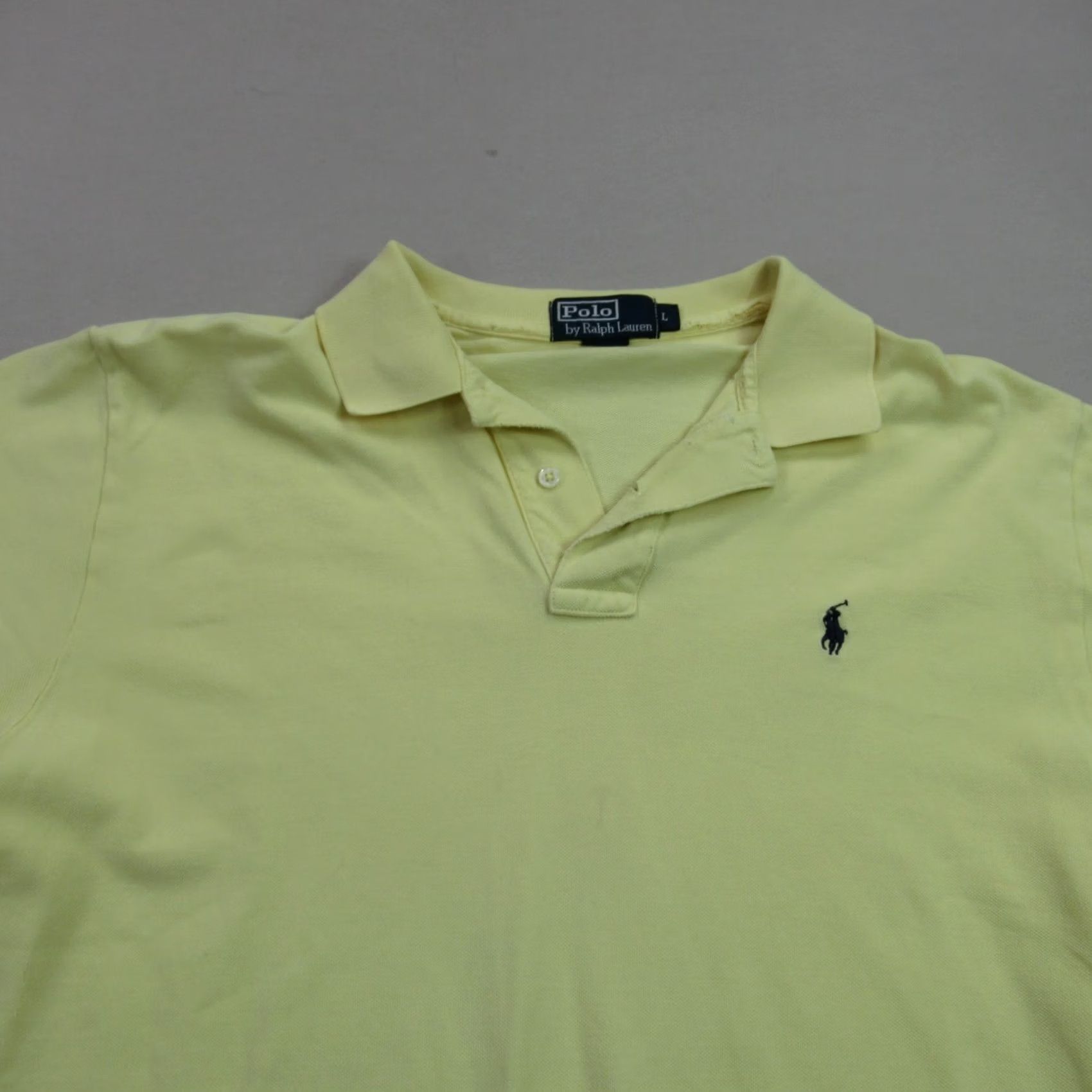 Polo Ralph Lauren Polo Ralph Lauren Shirt Polo Mens Large Short Sleeve Golf Yellow Casual Size US L / EU 52-54 / 3 - 3 Thumbnail
