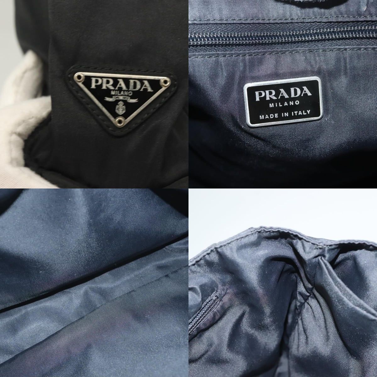 Prada PRADA Hand Bag Nylon Black Clear Size ONE SIZE - 11 Thumbnail