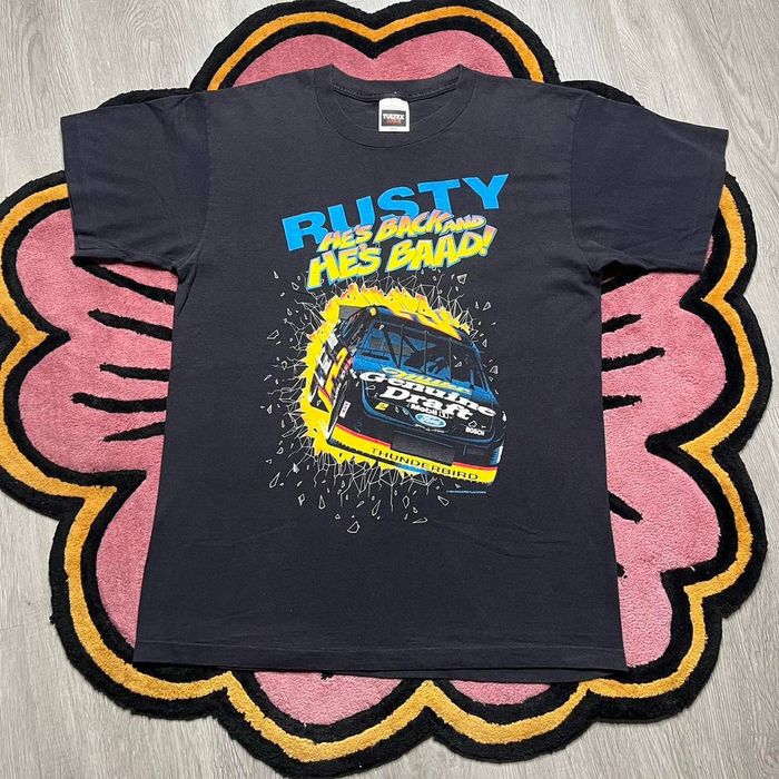 Vintage Vintage 90’s Rusty Wallace He’s Back & He’s Baad T-shirt | Grailed