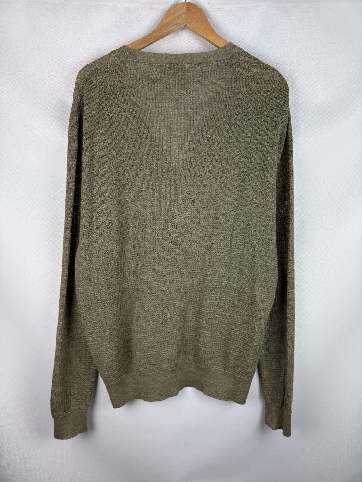Suitsupply Suitsupply Men’s Linen Button Front Knitted Cardigan Sweater Size US XL / EU 56 / 4 - 14 Thumbnail