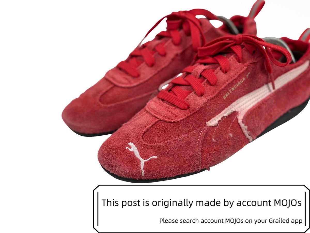 Balenciaga × Puma Sz 41 Balenciaga x Puma Speedcat Distressed Red mojos57 Size US 8 / EU 41 - 2 Thumbnail