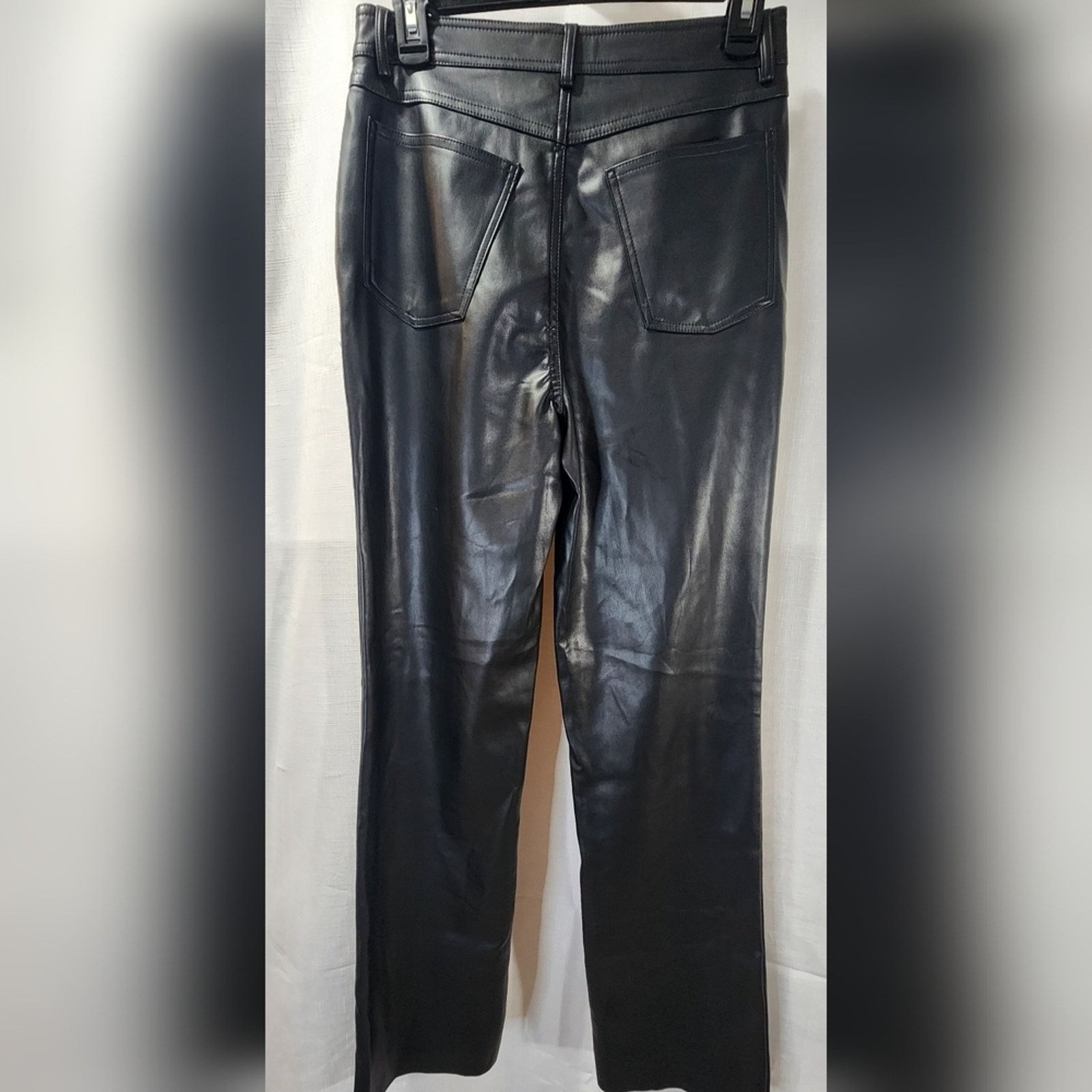 Steve Madden Steve Madden Loren High-Rise Faux-Leather Pants Sz 27 Black Size 27" / US 4 / IT 40 - 7 Thumbnail