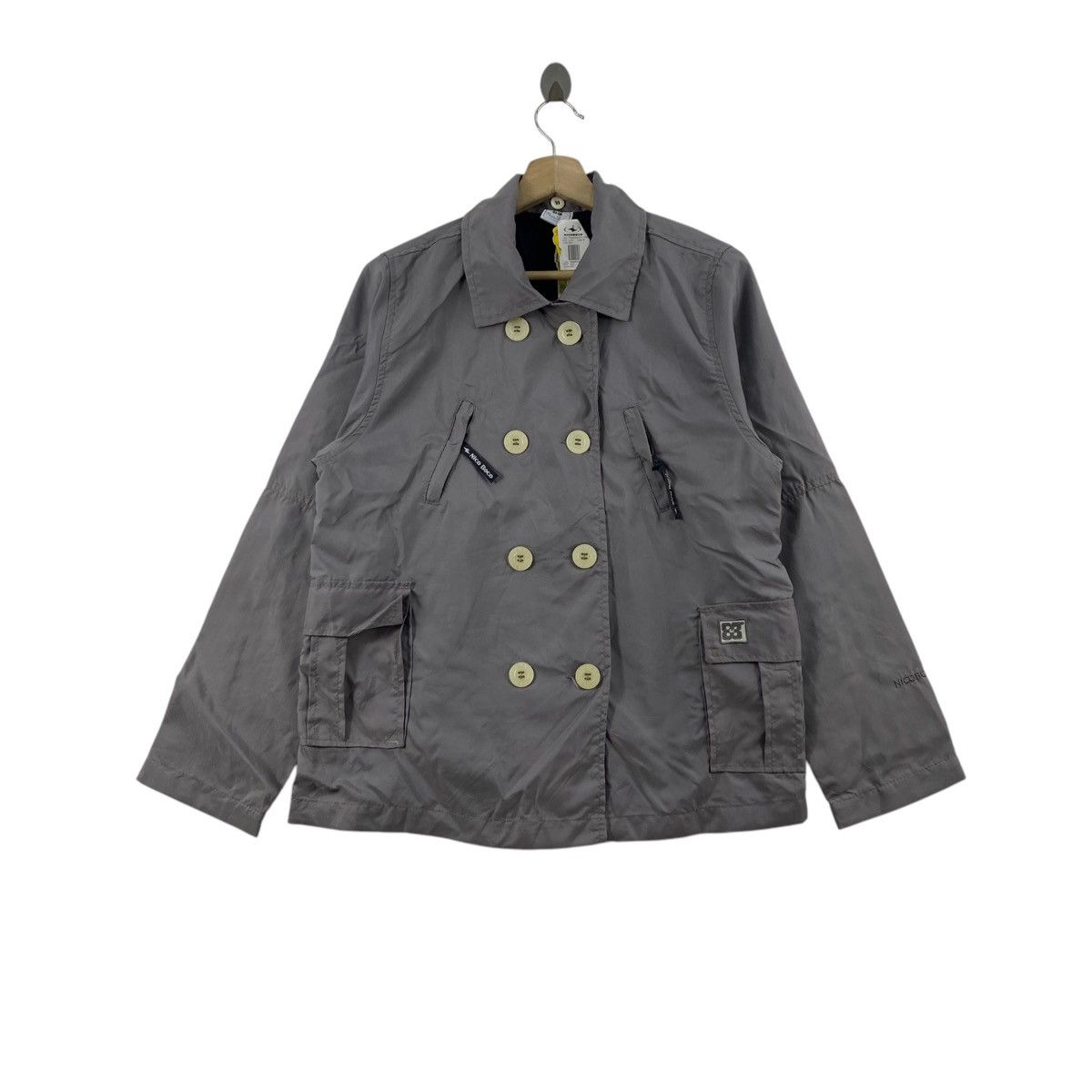 Other NICOBOCO Free Girls Multi Pockets Grey Outdoor Jacket Coat Size M / US 6-8 / IT 42-44 - 1 Thumbnail