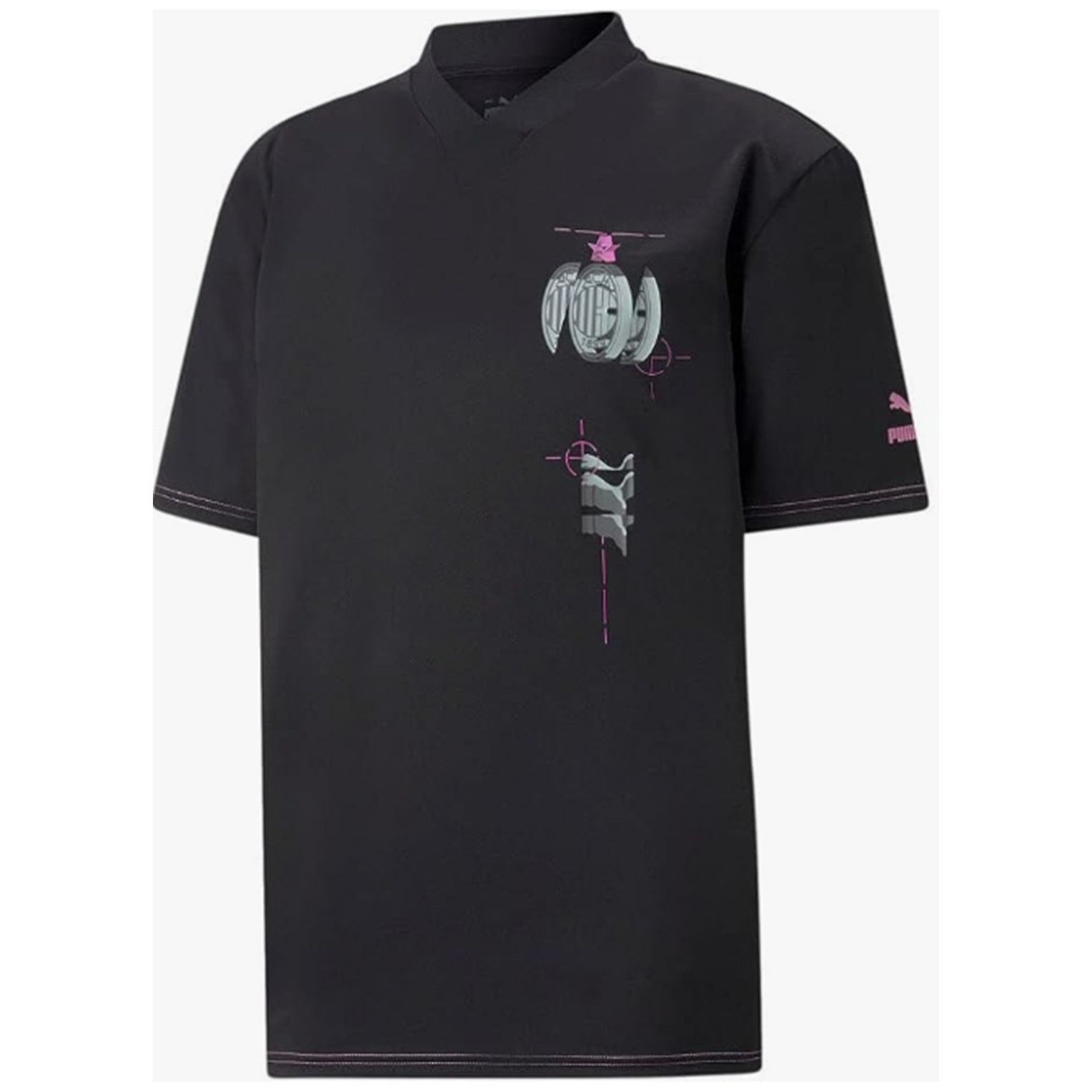 Puma Puma Men's Standard AC Milan FTBL Statement Jersey Black XL Size US XL / EU 56 / 4 - 1 Thumbnail