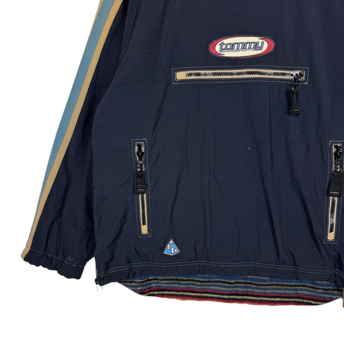 Tommy Hilfiger 90s Vintage Tommy Hilfiger Reversible Fleece Smock Jacket Size US M / EU 48-50 / 2 - 7 Thumbnail