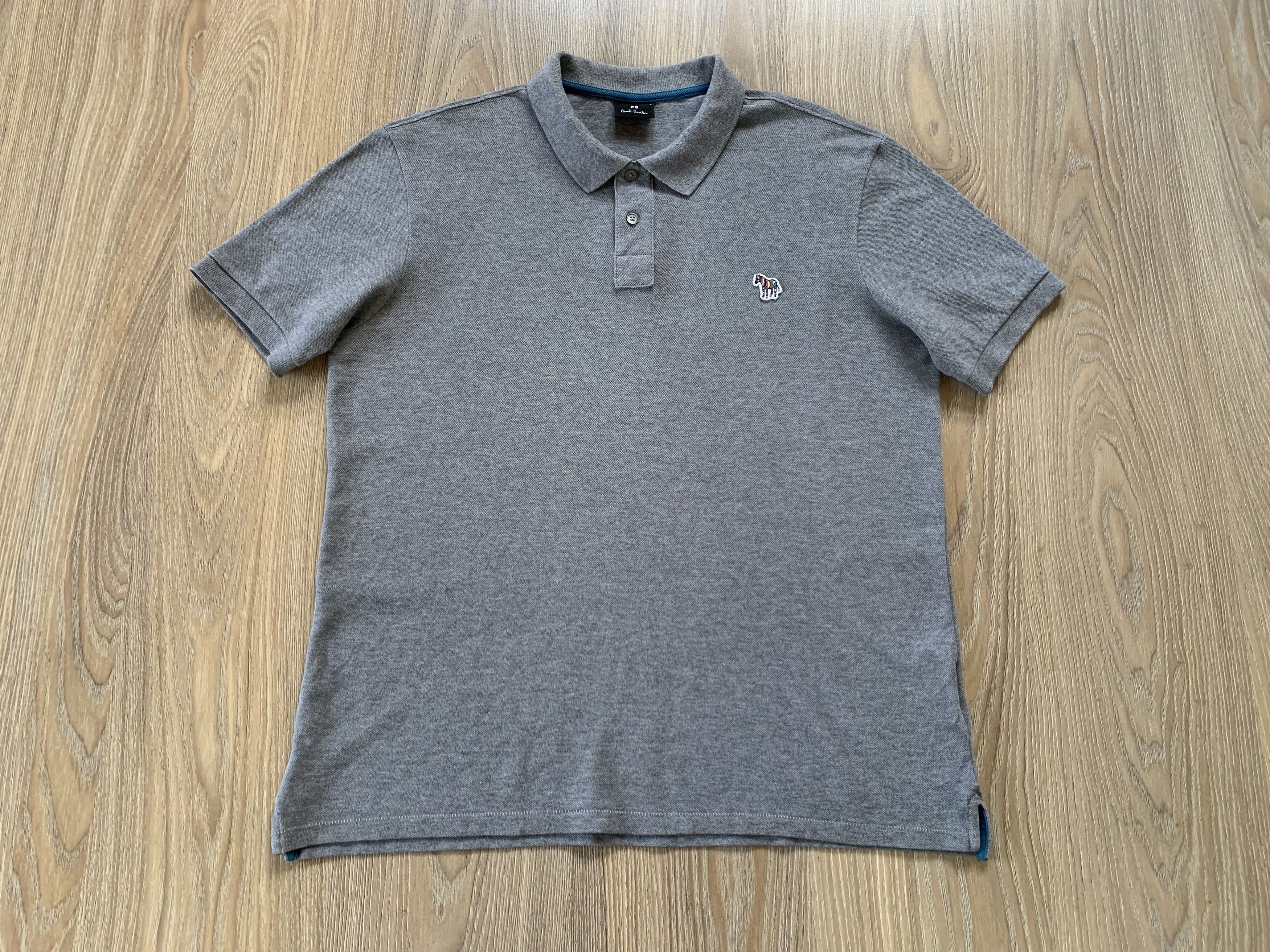 Paul Smith Paul Smith Mens Grey Cotton Polo Size US L / EU 52-54 / 3 - 2 Thumbnail