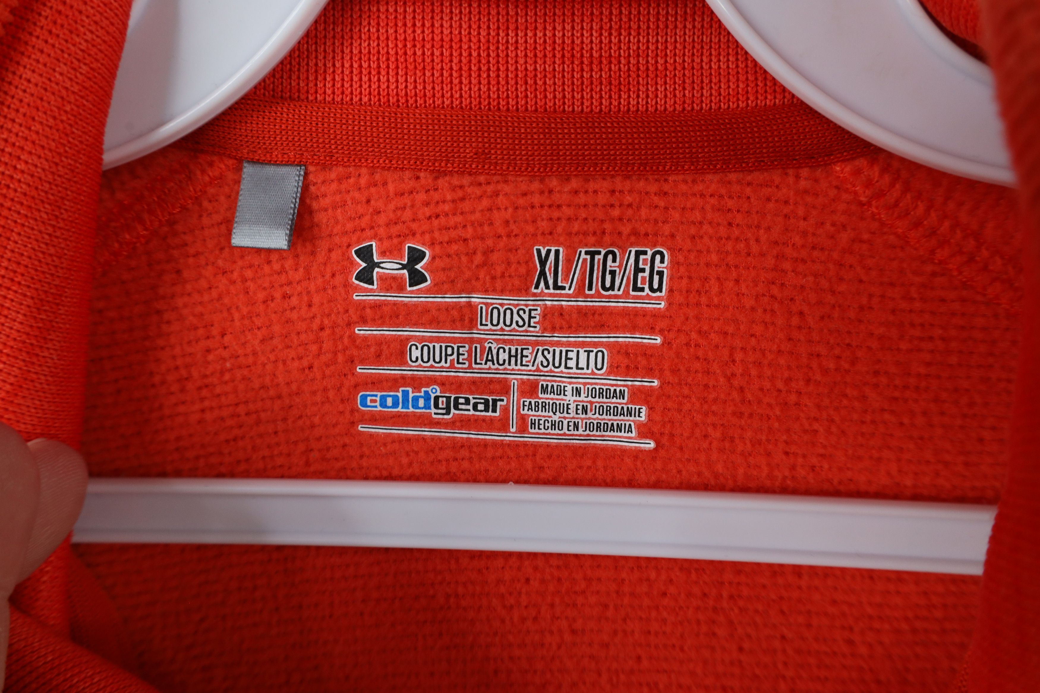 Under Armour × Vintage Under Armour Storm Half Zip Fleece Lined Sweater Orange Size US L / EU 52-54 / 3 - 6 Thumbnail