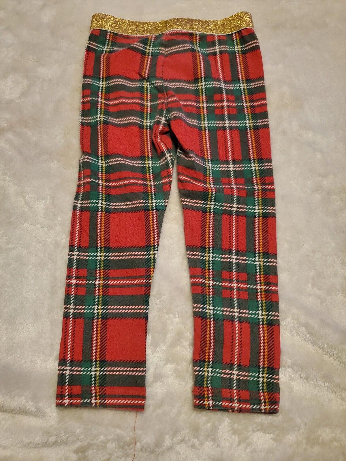 Designer Girls Christmas Leggings 3t Gold Elastic Size US 26 / EU 42 - 2 Thumbnail