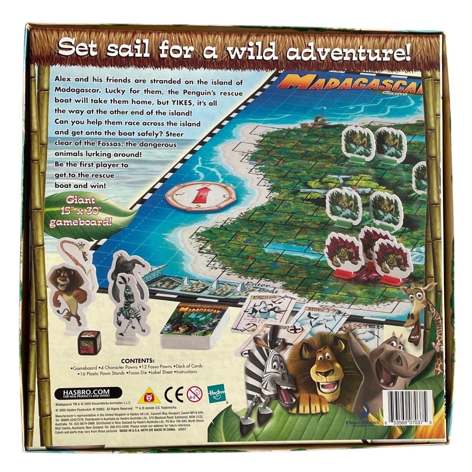 Other Madagascar Board Game Milton Bradley Complete Clean! Size ONE SIZE - 2 Thumbnail
