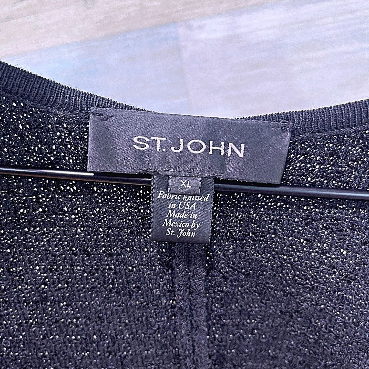 St. John ST JOHN Textured Knit Wool Blend Duster Black Womens XL Size XL / US 12-14 / IT 48-50 - 5 Thumbnail