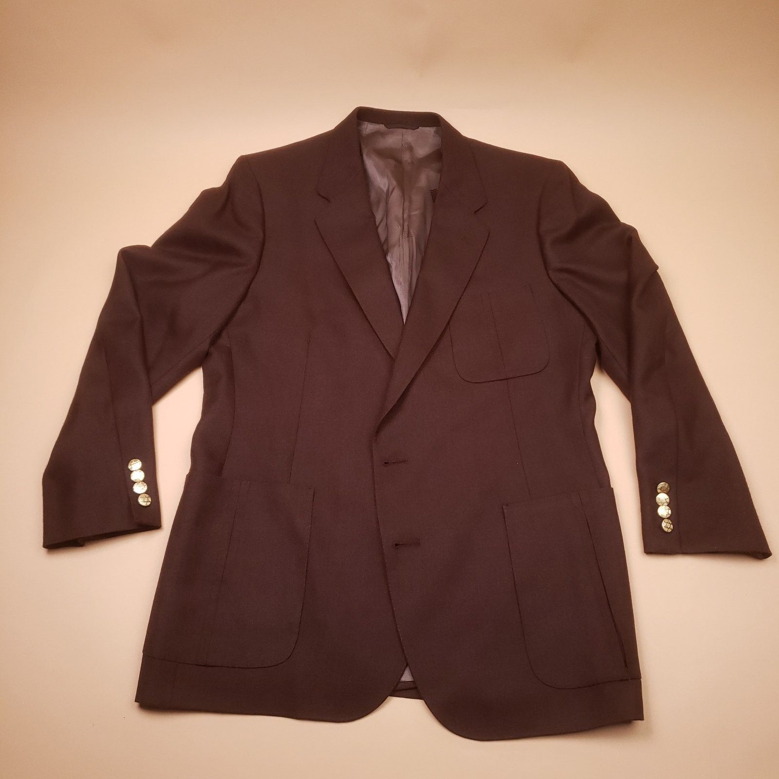 Lanvin Vintage 90s Lanvin Paris Brown Blazer Jacket Wool Blend Rare Size US XL / EU 56 / 4 - 6 Thumbnail