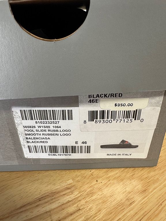 Balenciaga Balenciaga Men Pool Slides Size US 12.5 / EU 45-46 - 4 Thumbnail